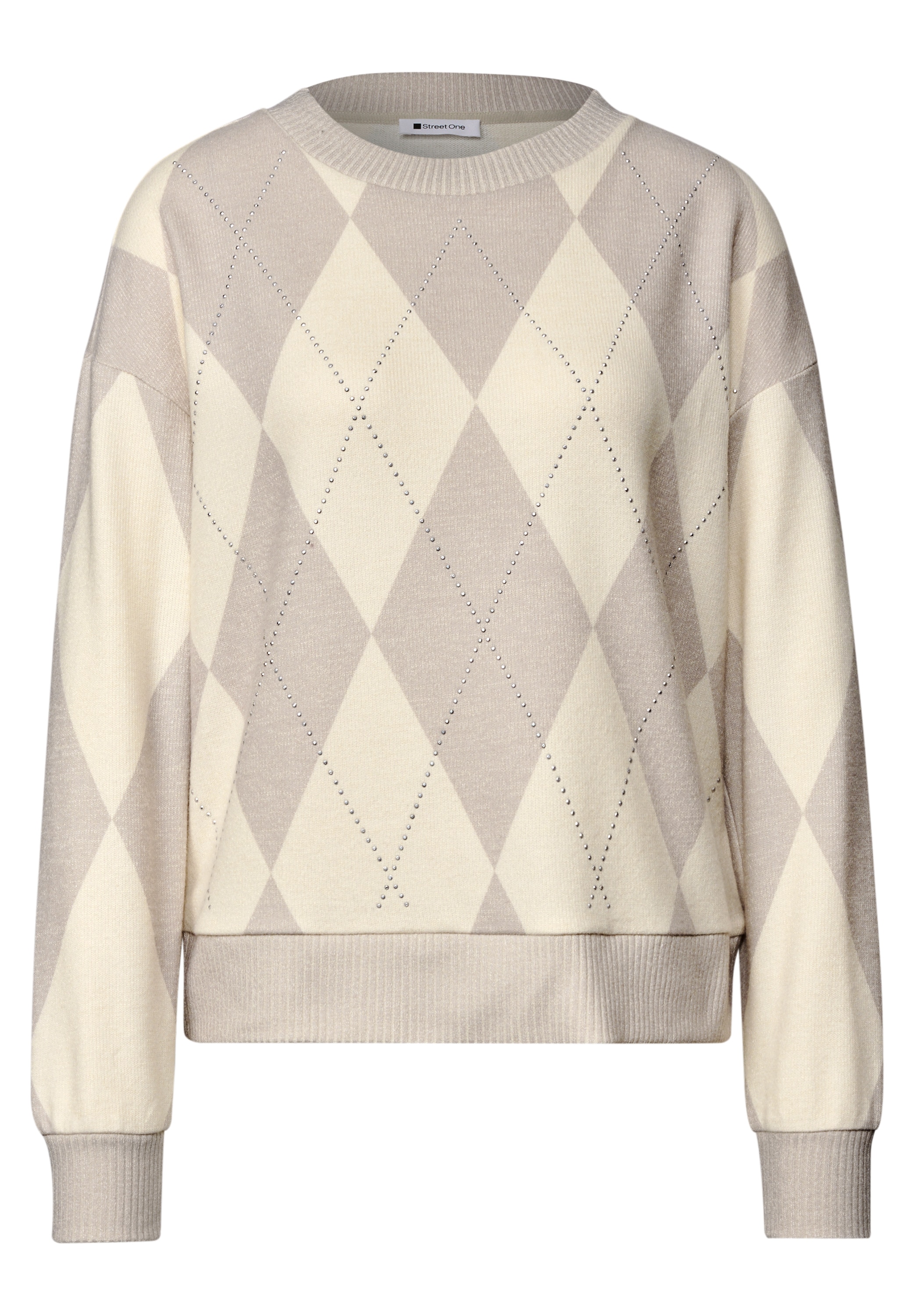 STREET ONE Langarmshirt mit Karomuster