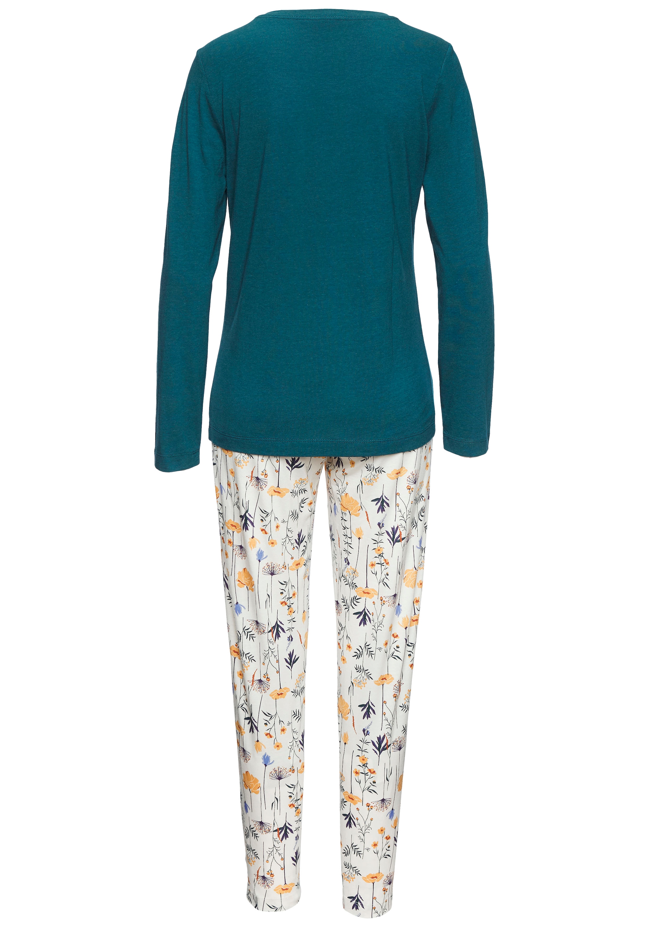 Vivance Dreams Pyjama, (2 tlg.), Mit schönem Muster