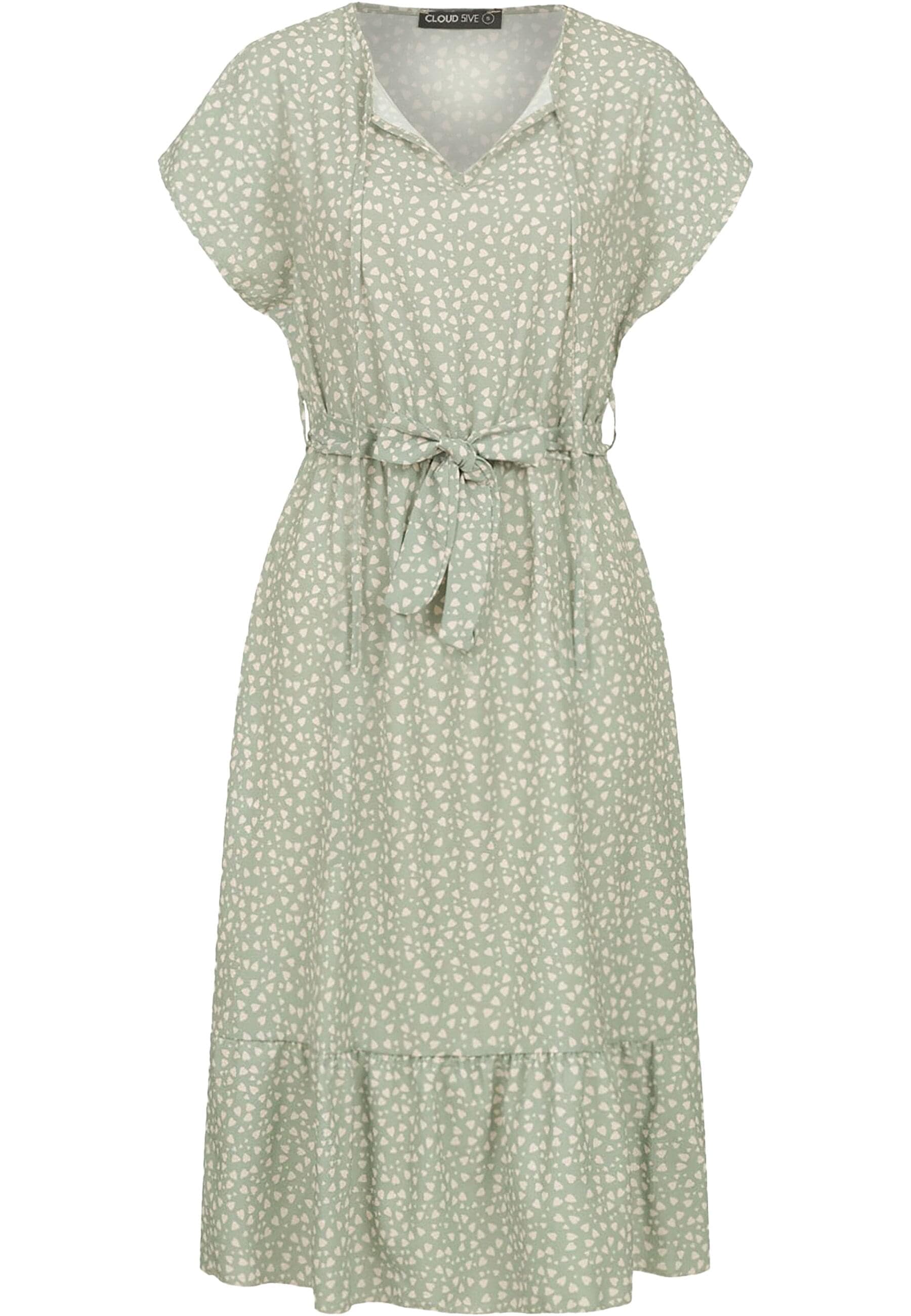 CLOUD 5IVE Shirtkleid "CLOUD 5IVE T-Shirt-Kleid mit All Over Herz Print und günstig online kaufen