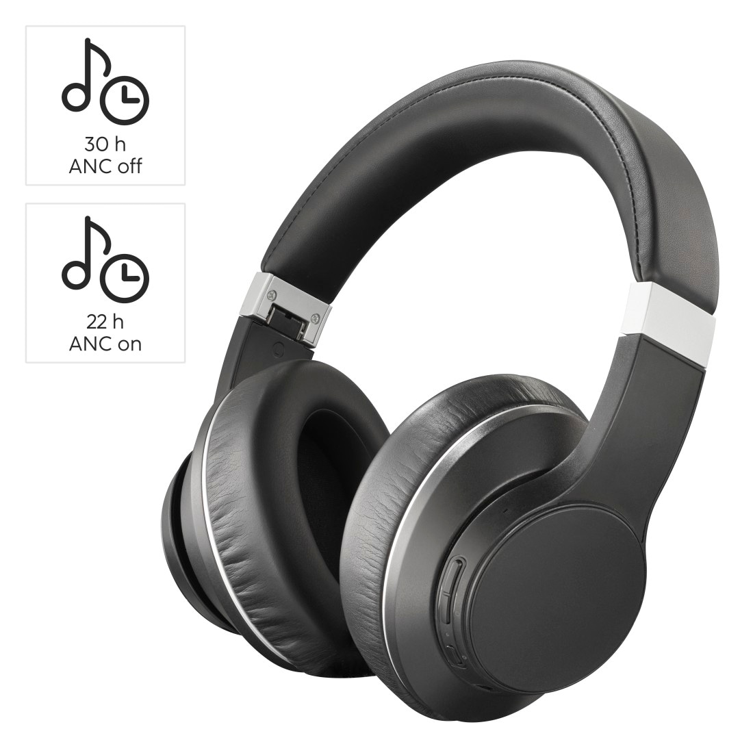 BAUR Bluetooth-Kopfhörer für Musik-Freisprechfunktion Voyage“, (ANC)-Sprachsteuerung-integrierte „Passion 20h »Bluetooth-Kopfhörer Noise Anrufe | bis Cancelling Akku«, Cancelling, Noise und Active Hama Steuerung