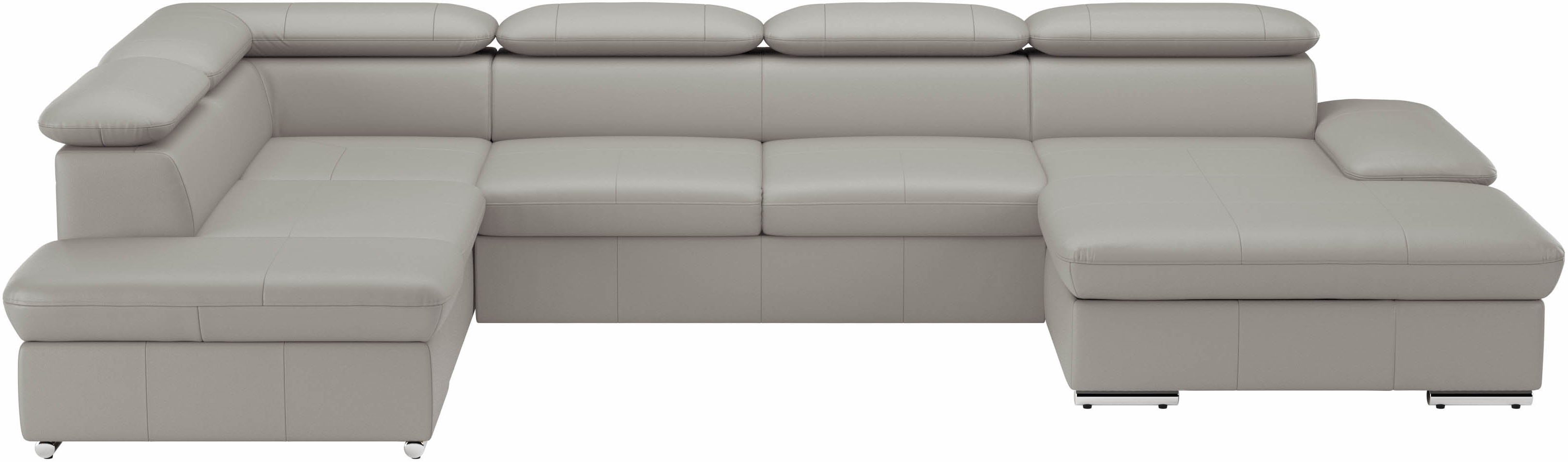 sit&more Wohnlandschaft "Valantine U-Form, B: 349 cm" mit Arm- & Kopfteilverstellung, optional mit Schlaffunktion