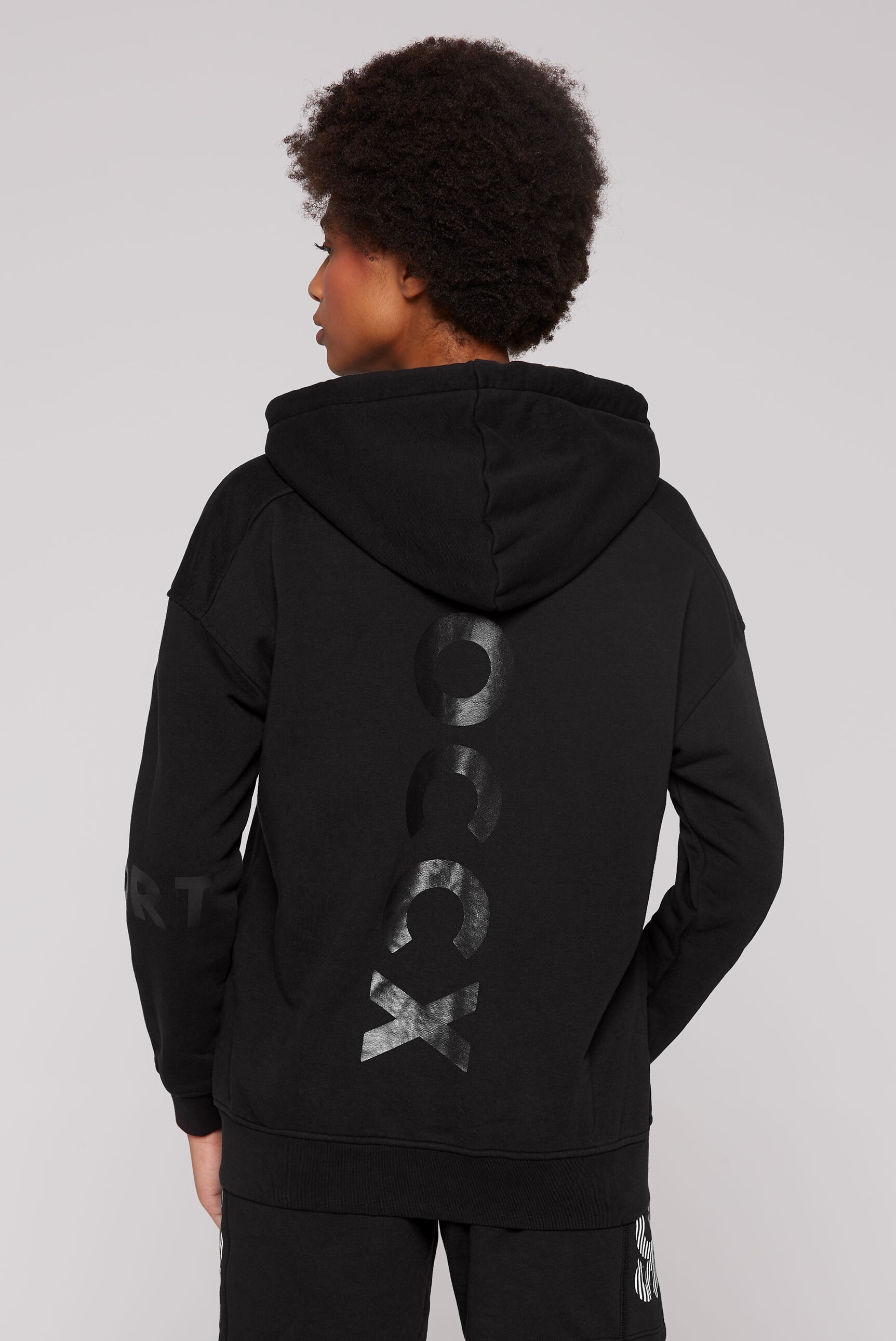 SOCCX Kapuzensweatjacke, mit Baumwolle