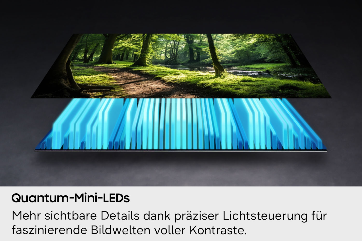 Samsung QLED-Fernseher »GQ65QN70HAU« 163 cm/65 ″ Smart-TV Real QLED, Quantum-Mini-LEDs, Gaming Hub mit 144 Hz, Adaptive Sound+