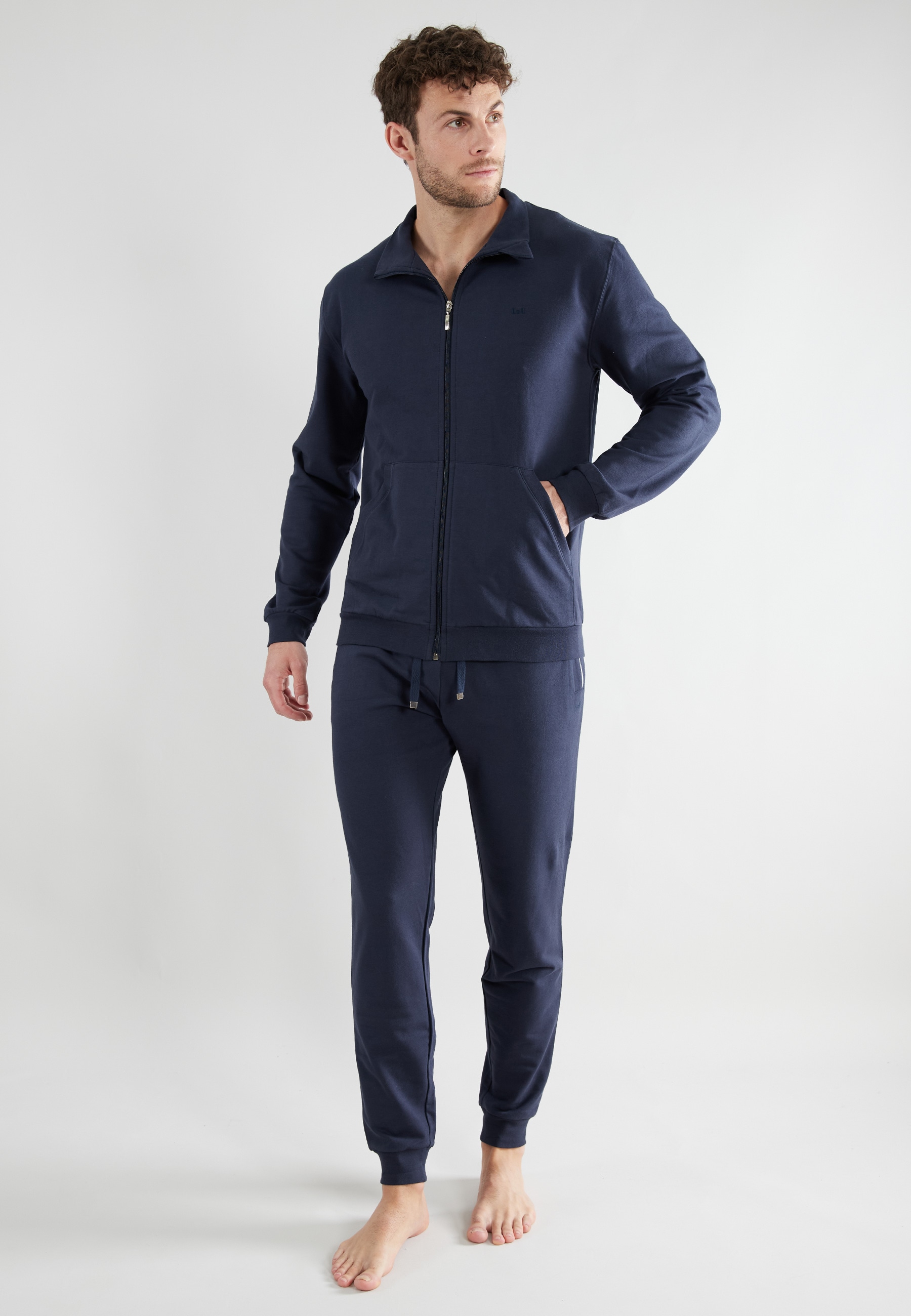 GÖTZBURG Loungeanzug "Boston", 2 Stk. seitliche Eingrifftaschen, Oberteil m günstig online kaufen