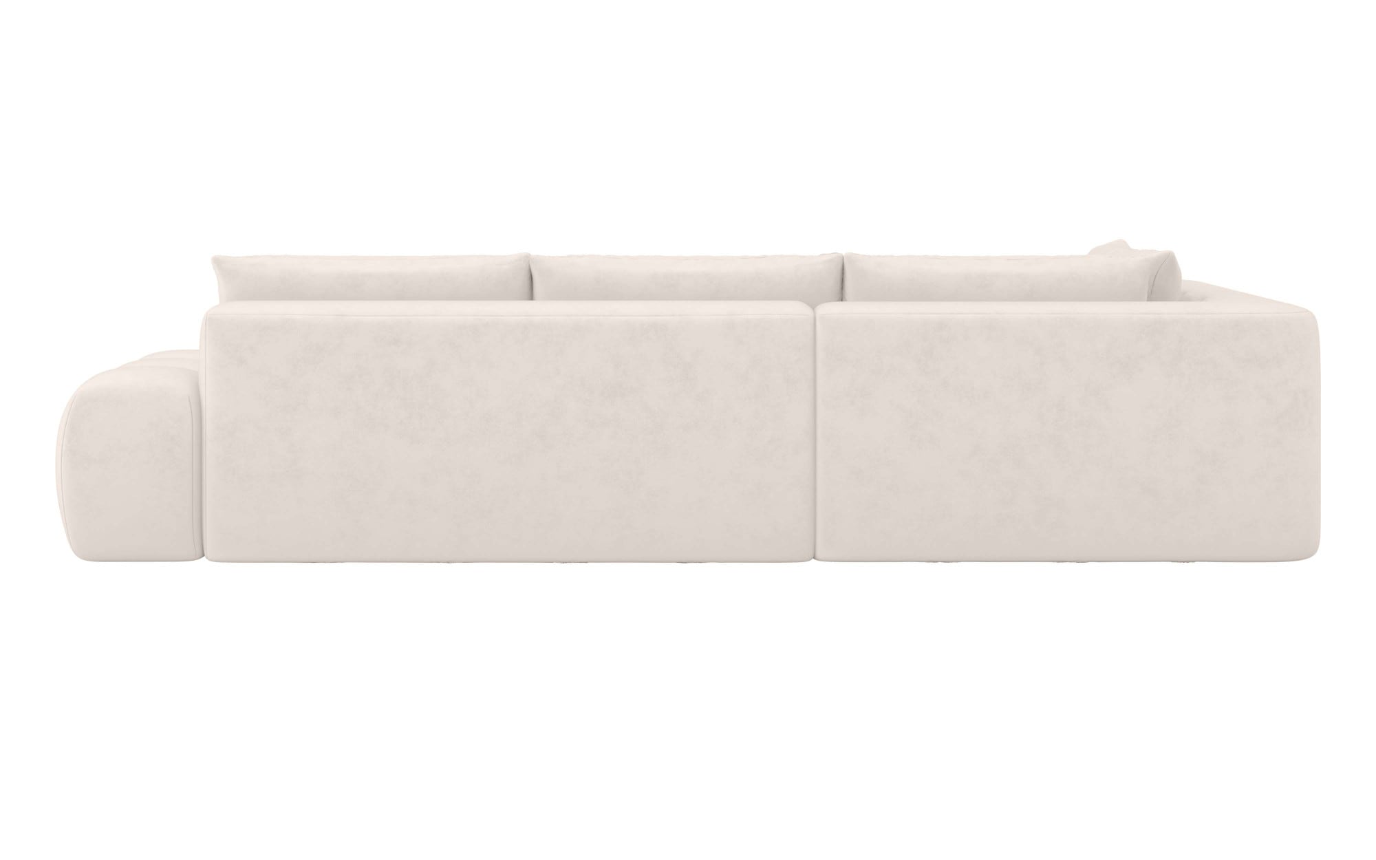INOSIGN Ecksofa »AZITA klein, L-Form, elegant und bequem Designsofa«, lose Rückenkissen, traumhafte Steppung, Maße B/T/H: 296/176,5/89 cm