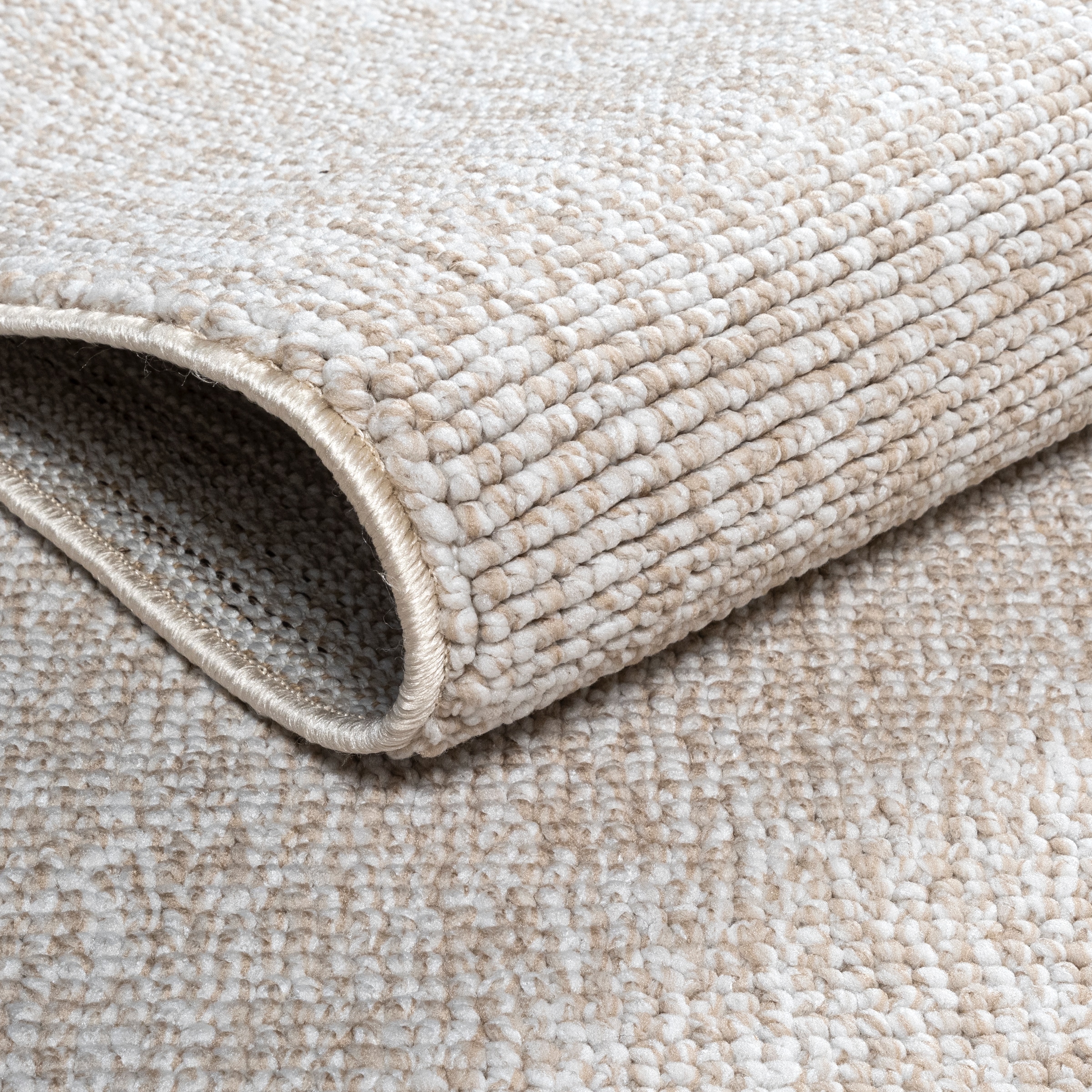 Sanat Teppich »Lora Plus, auch als Läufer«, rechteckig, 5 mm Höhe, Kurzflor, uni, gekettelt, Wohnzimmer, Kinderzimmer