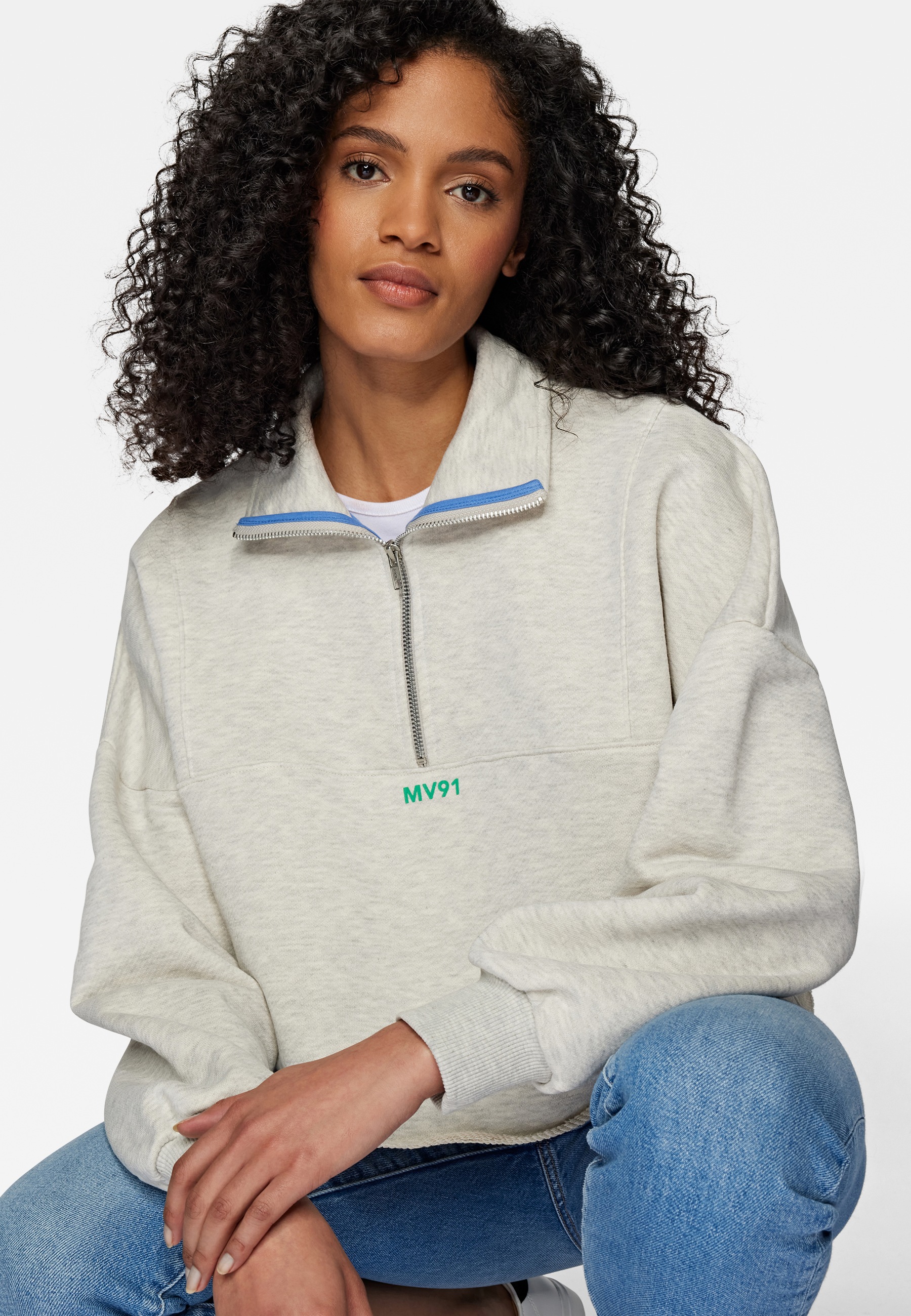 Mavi Langarmshirt »ZIP UP SWEATSHIRT«, Sweatshirt mit Reißverschluss