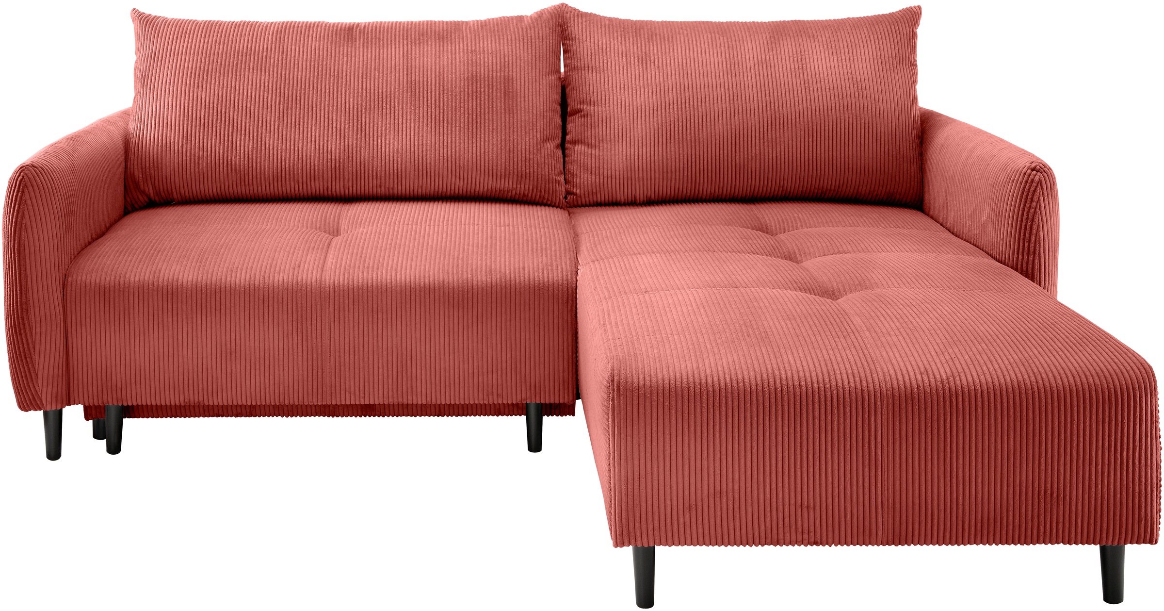 Home affaire Ecksofa "Mara, L-Form, aktueller Cord Bezug und tolle Farben, günstig online kaufen