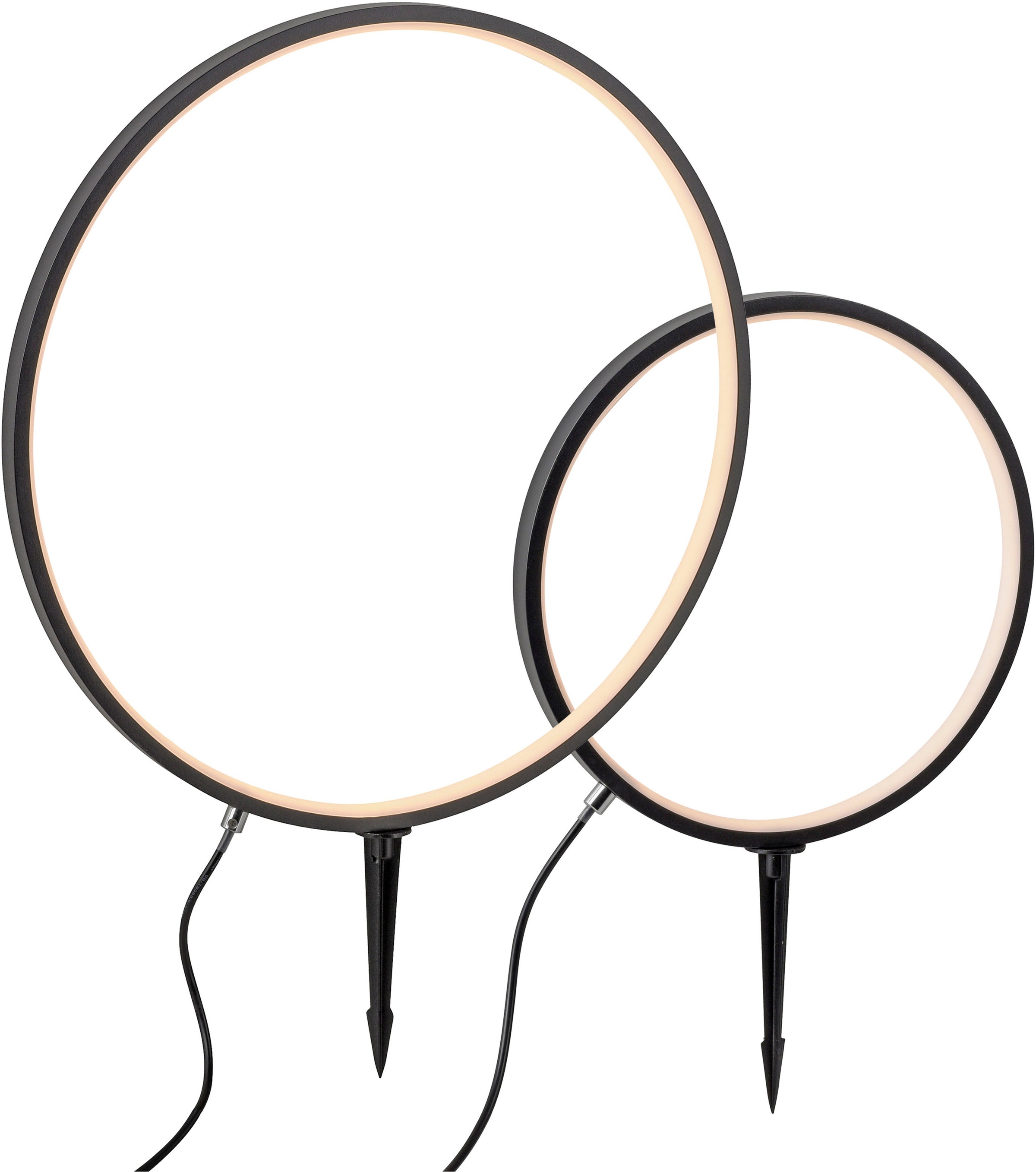 Thumbnail - JUST LIGHT Gartenleuchte "ZIRKULU Set" LED-Board 2 Stk. Warmweiß LED l IP65