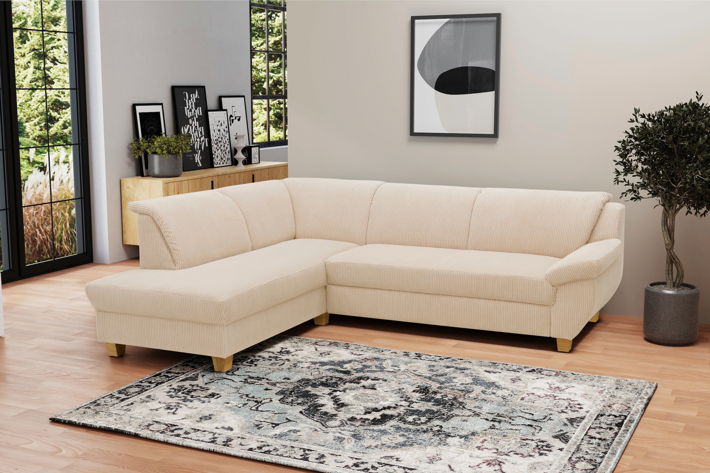 Home affaire Ecksofa "Yesterday Sitzbelastung 140 kg, L-Form", wahlweise mi günstig online kaufen