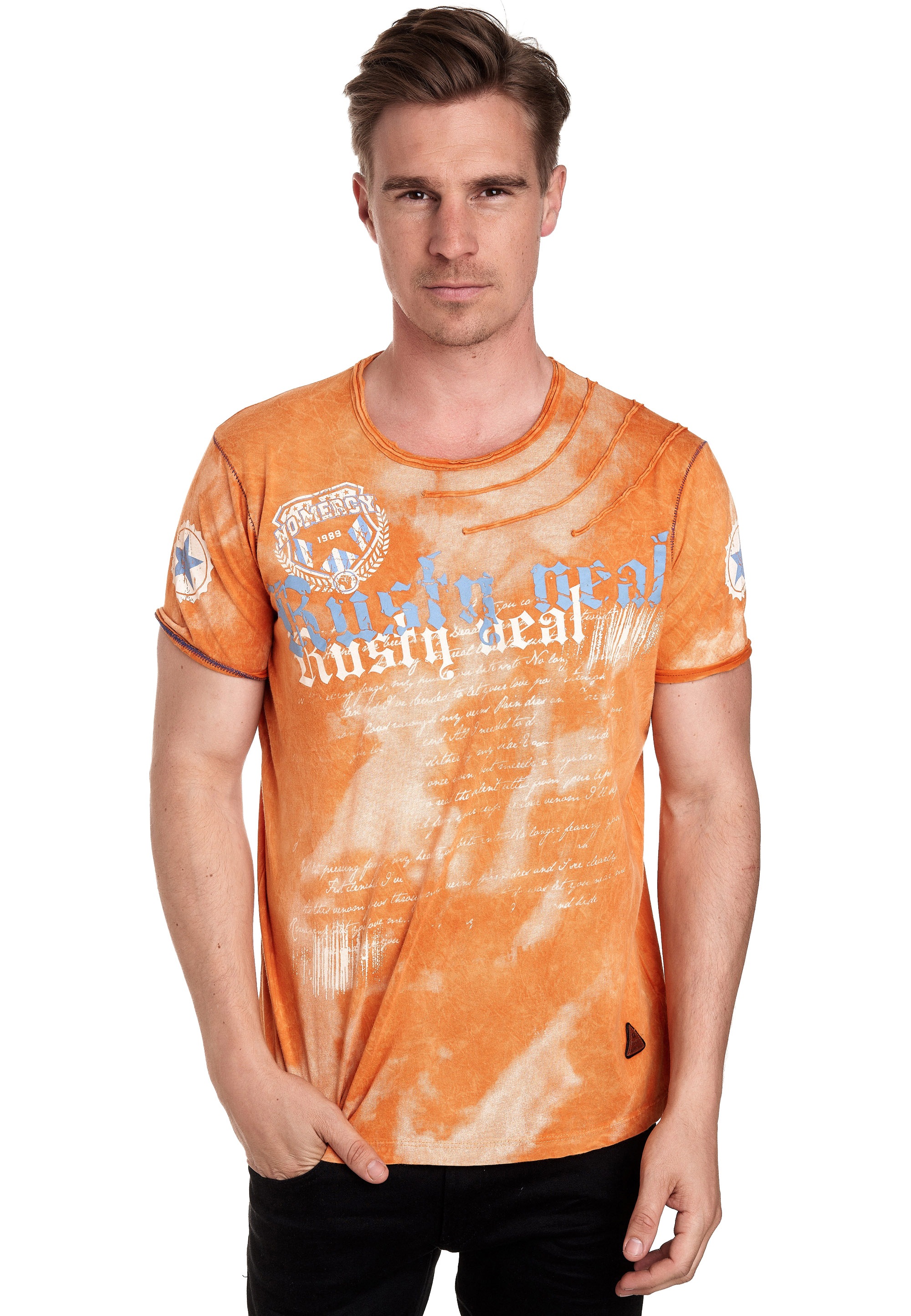 Rusty Neal T-Shirt, mit toller Batik-Optik günstig online kaufen