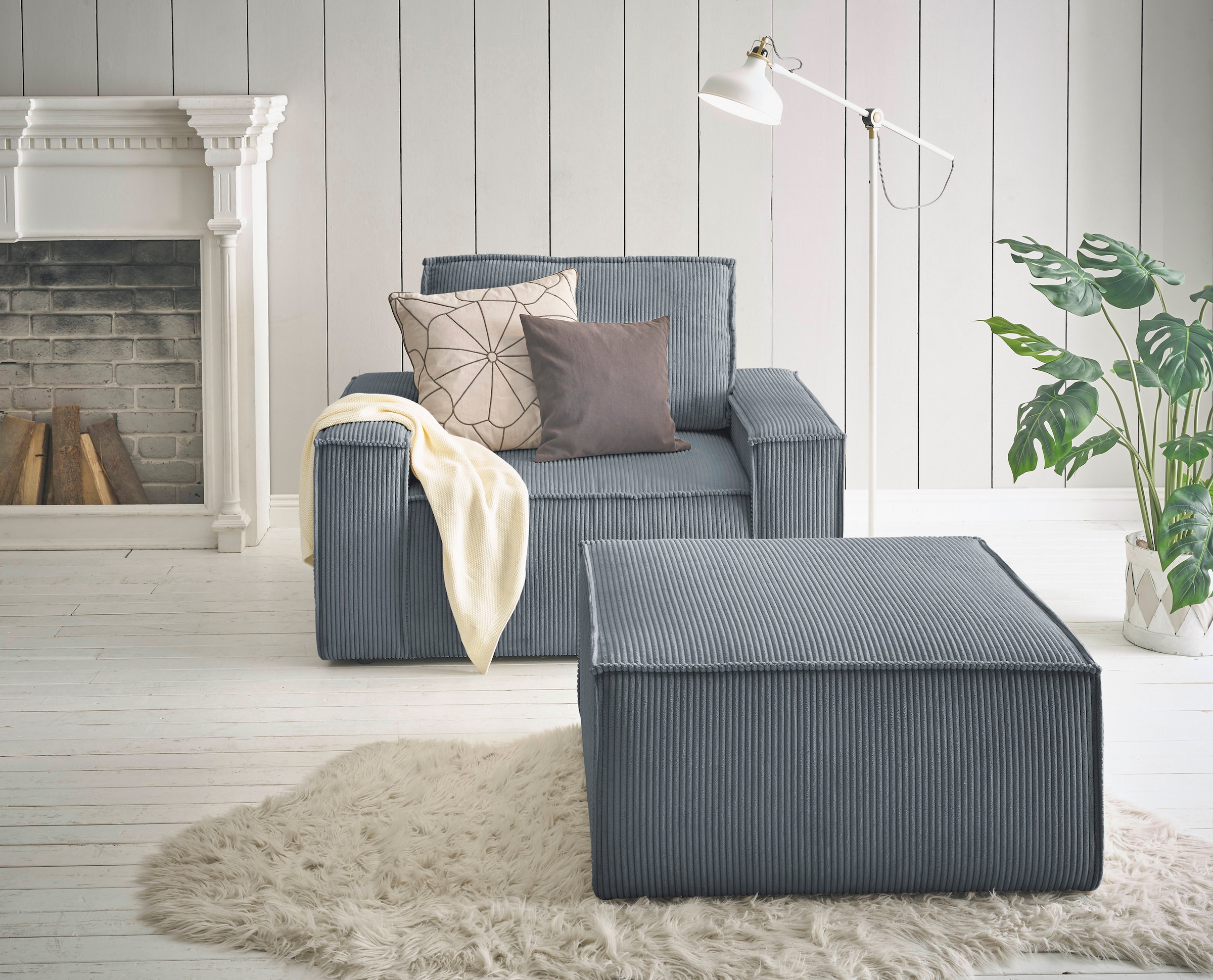 Home affaire Sessel "SHERWOOD", Loveseat und Hocker im Set, passend zur Pol günstig online kaufen