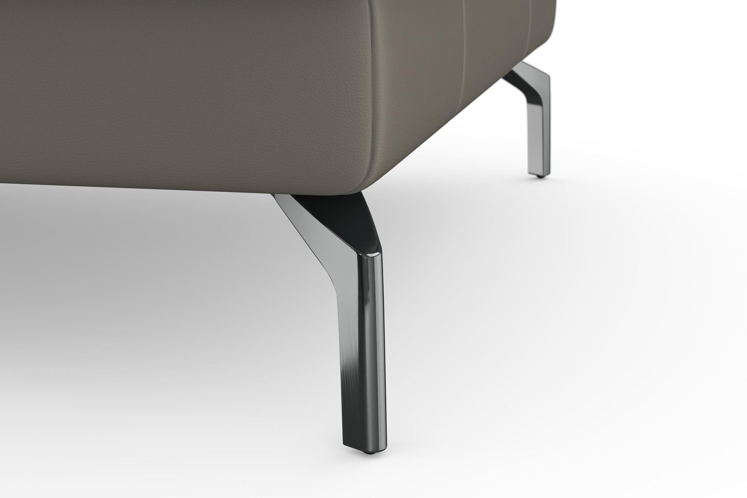 sit&more Ecksofa »Bendigo L-Form«, inklusive Sitztiefenverstellung, Bodenfreiheit 15 cm, 2 Fußfarben