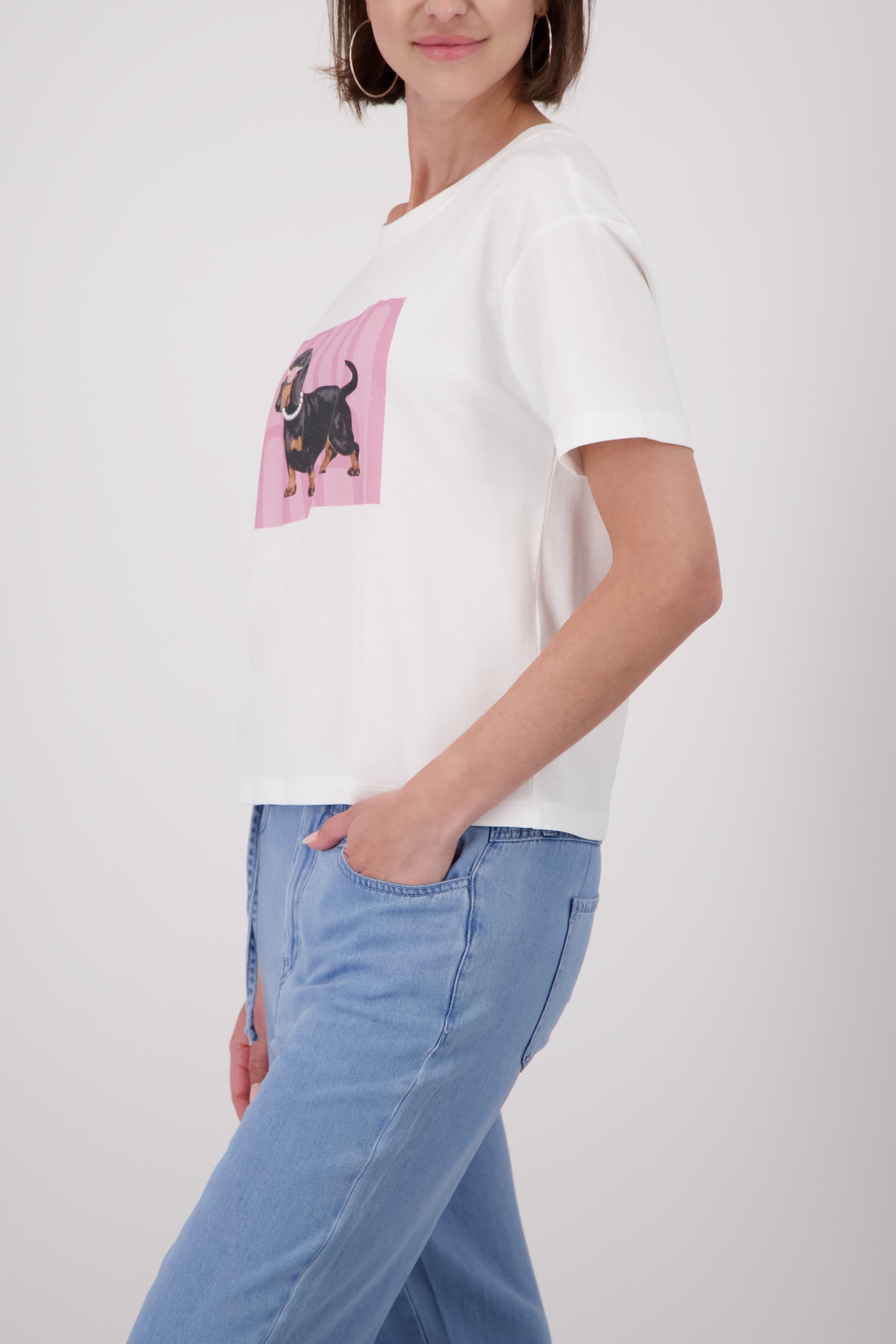 Monari Rundhalsshirt »Shirt Dackel« mit Frontprint