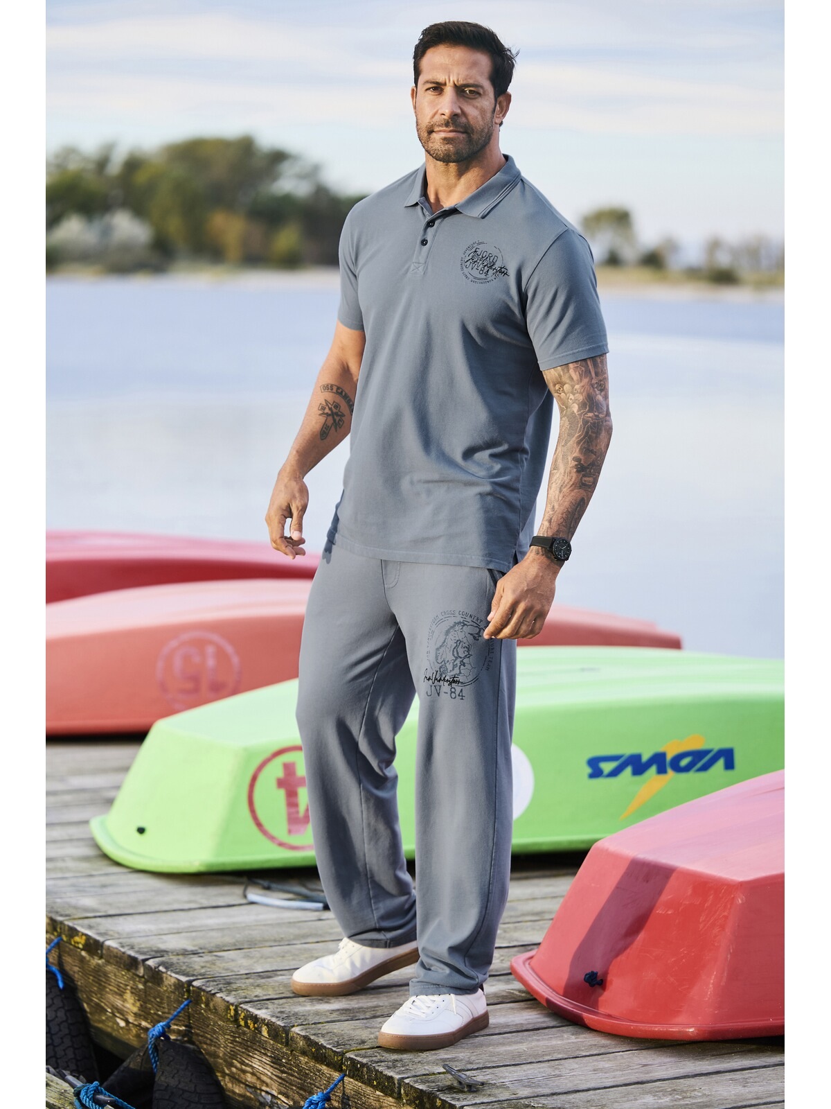 Jan Vanderstorm Brorte Polo Bleu 4XL 3