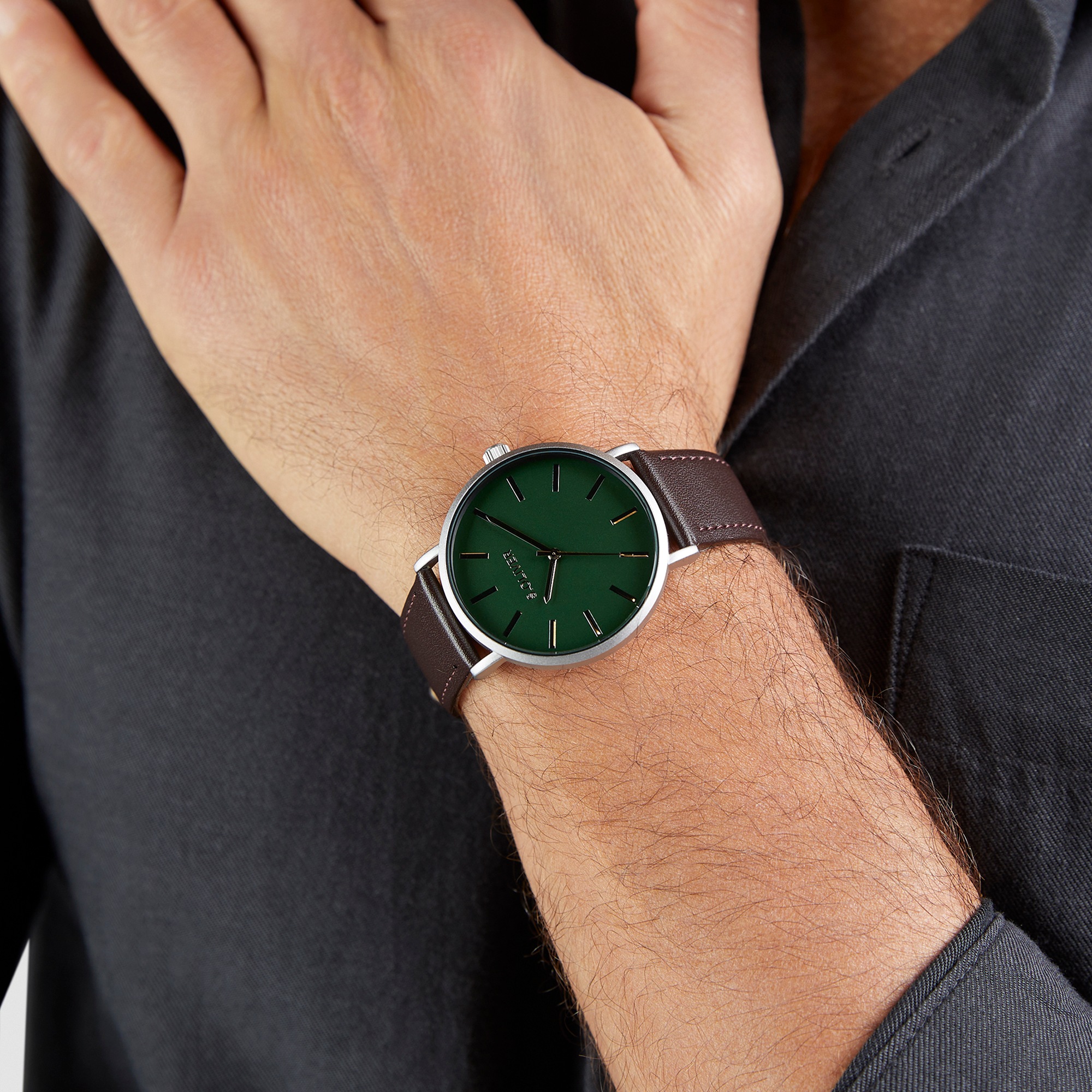 s.Oliver Quarzuhr »Basic Leather« Armbanduhr, Herrenuhr, analog