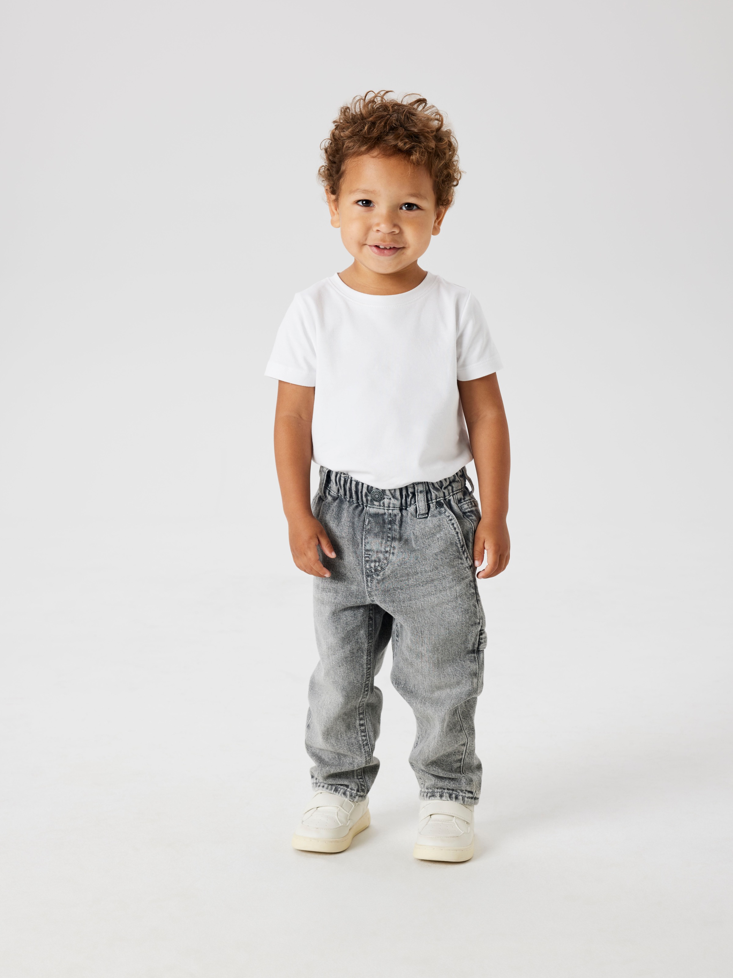 NAME IT Jungen Bequeme Jeans "NMMBEN TAP JEANS 8940-BF NOOS", blau, Gr. 92, Abriebeffekte, Denim/Jeans, Obermaterial: 98% Baumwolle, 2% Elasthan,