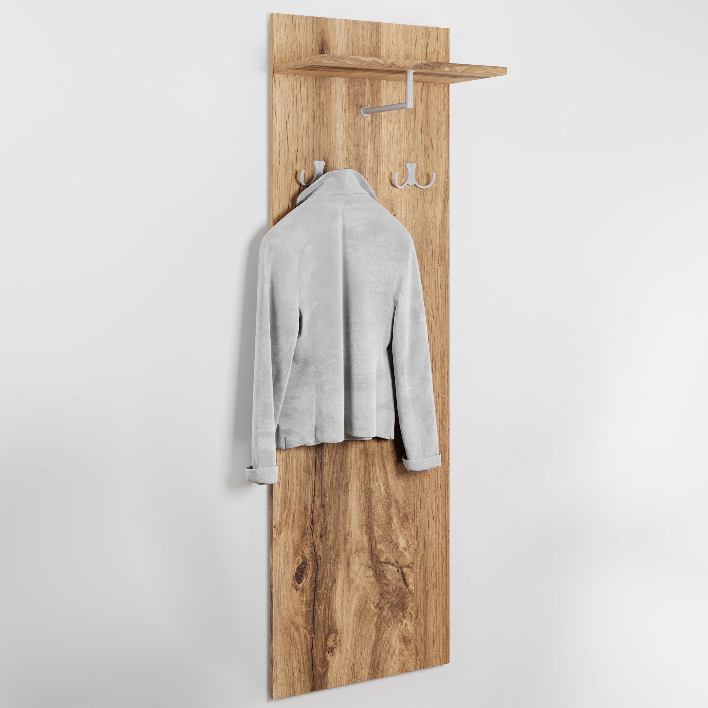 OTTO home "Paris" 1 Stk. tlg. Wandgarderobe mit Doppelhaken und Kleiderstan günstig online kaufen