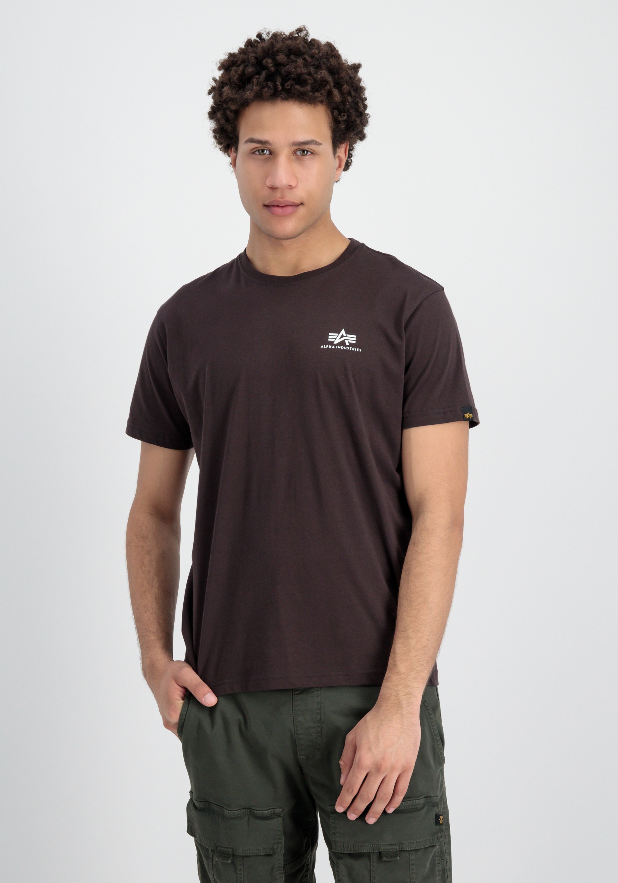 Alpha Industries T-Shirt "Alpha Industries Men - T-Shirts Basic T Small Log günstig online kaufen