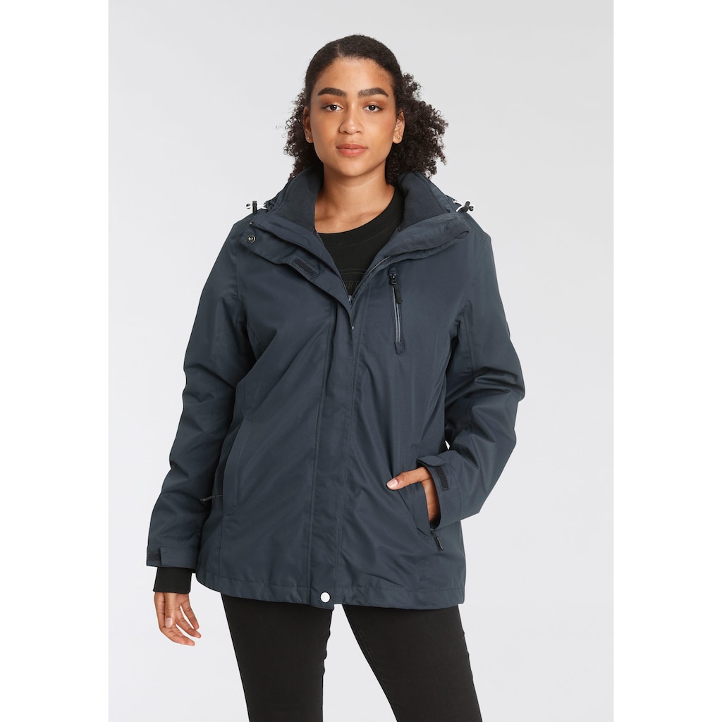 Polarino 3-in-1-Funktionsjacke, (2 St.), mit Kapuze