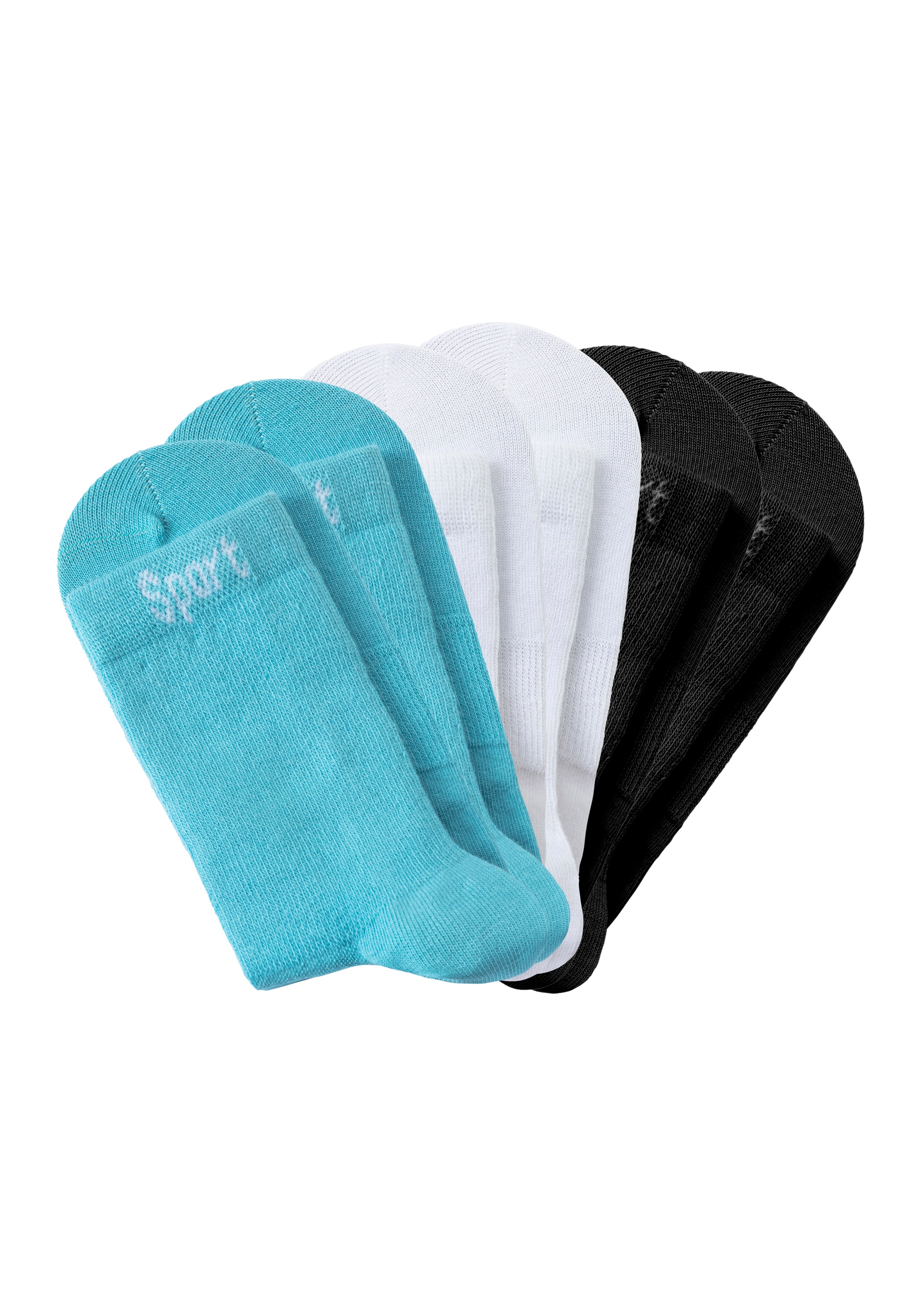Bench. Sportsocken, (Packung, 6 Paar), mit antibakterieller Feuchtigkeitsregulierung