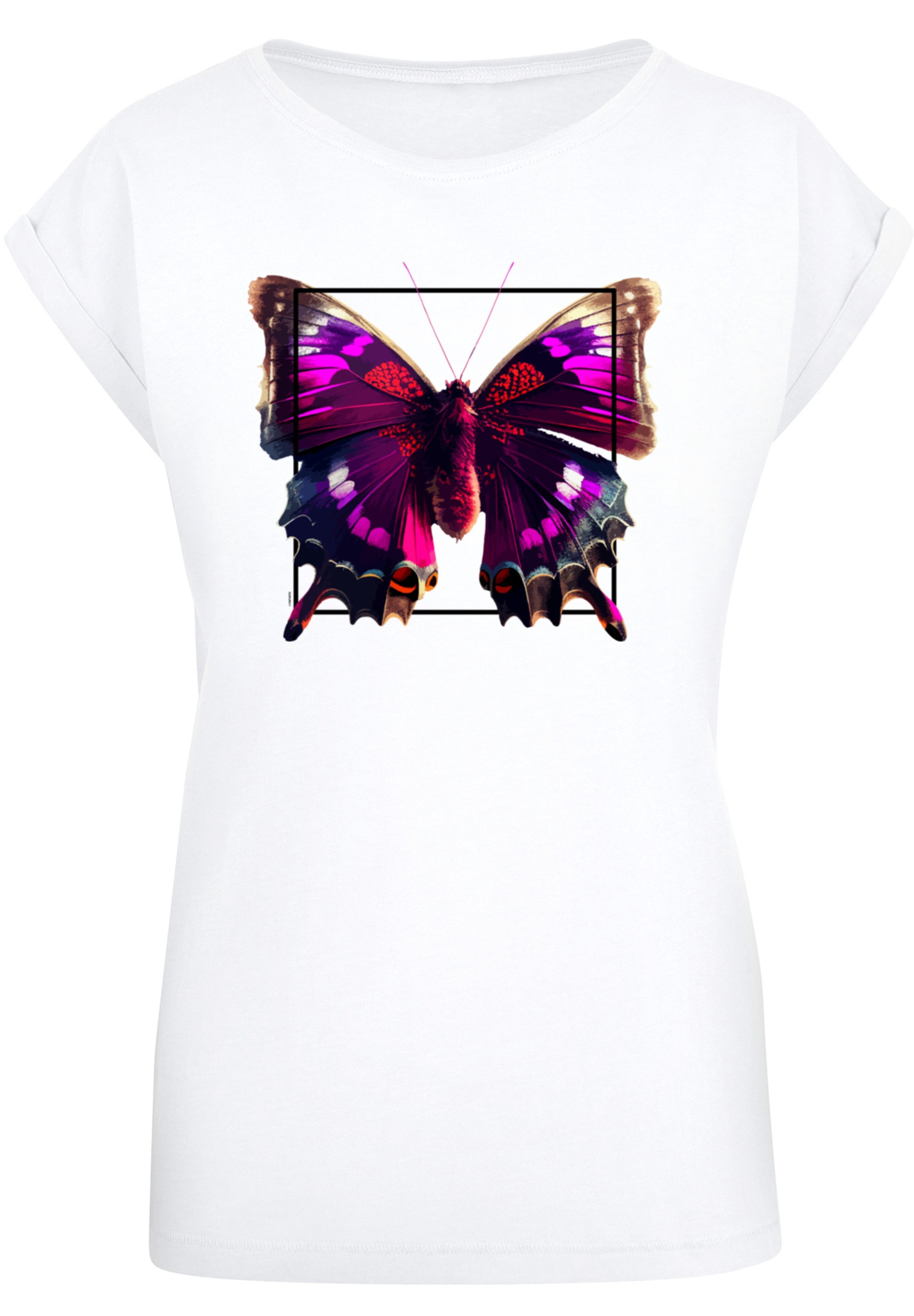 F4NT4STIC T-Shirt »Pink Schmetterling SHORT SLEEVE TEE«, Print