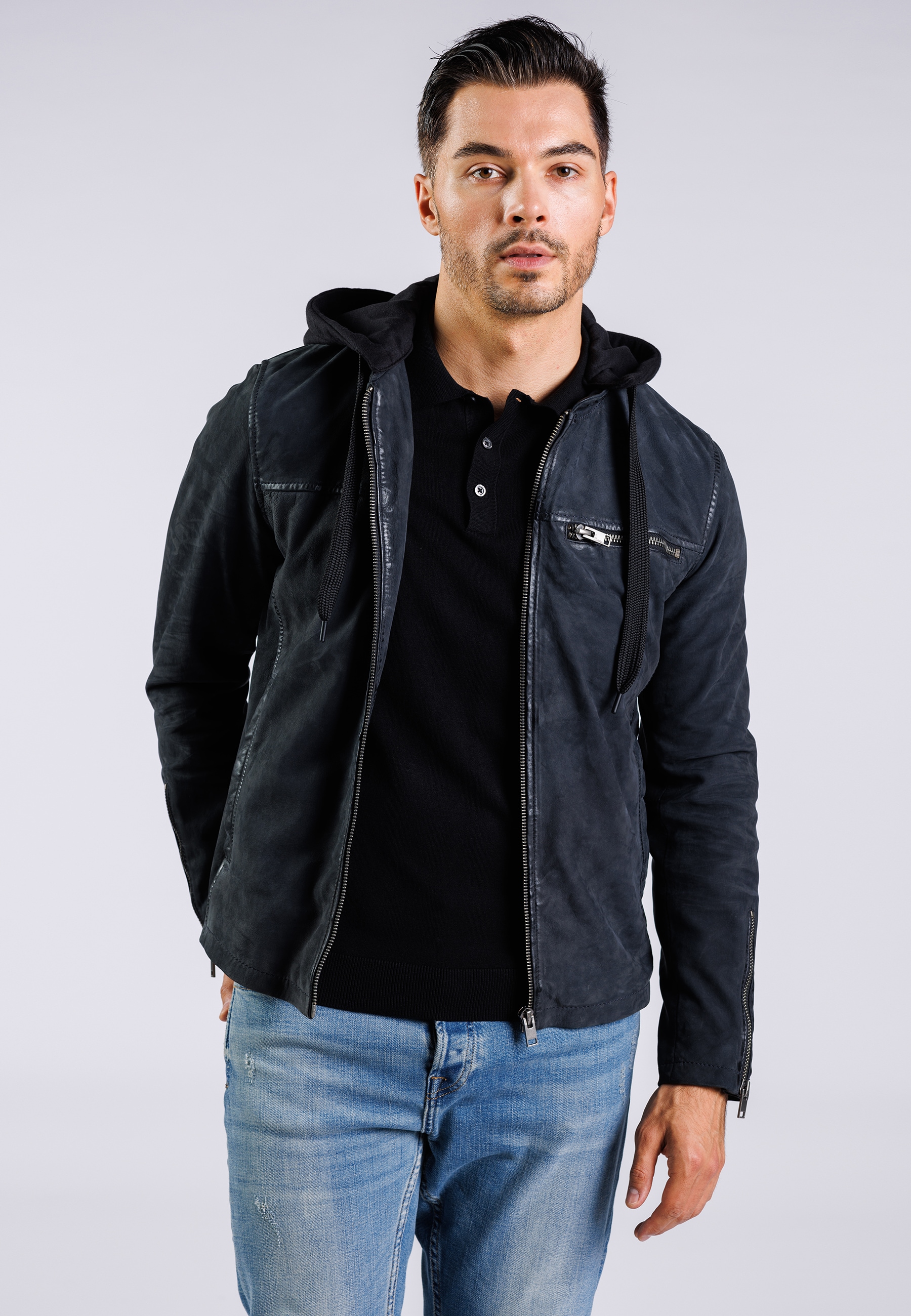 Freaky Nation Lederjacke "Mailo-FN" günstig online kaufen