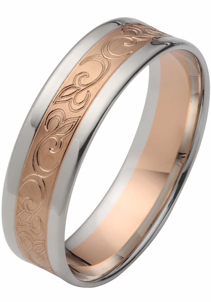 Firetti Trauring »Schmuck Geschenk Gold 375 Hochzeit Ehering "LIEBE" Ranke«, Wahlweise mit oder ohne Brillant