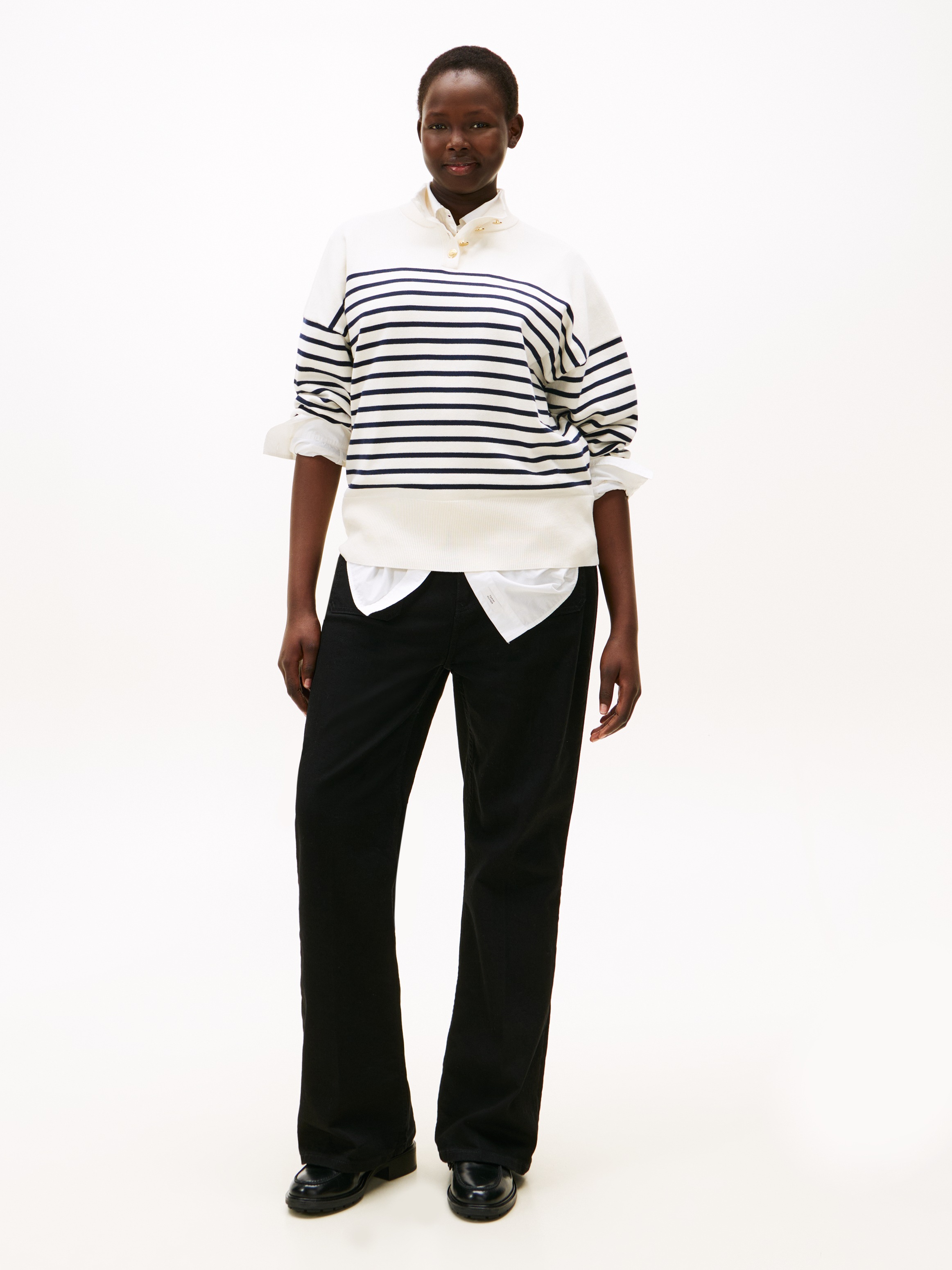 Thumbnail - Tommy Hilfiger Curve Bootcut-Jeans "CRV DNM BLACK BOOTCUT HW" in großen Größen