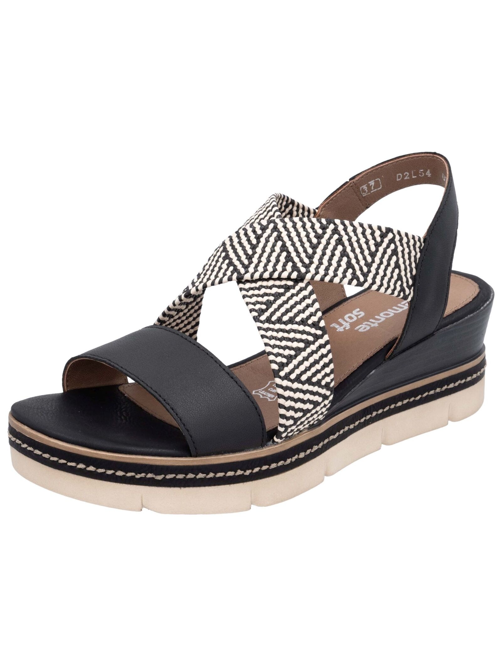 Remonte Keilsandalette, Riemchensandale, Sommerschuh, Bequemschuh mit Muste günstig online kaufen