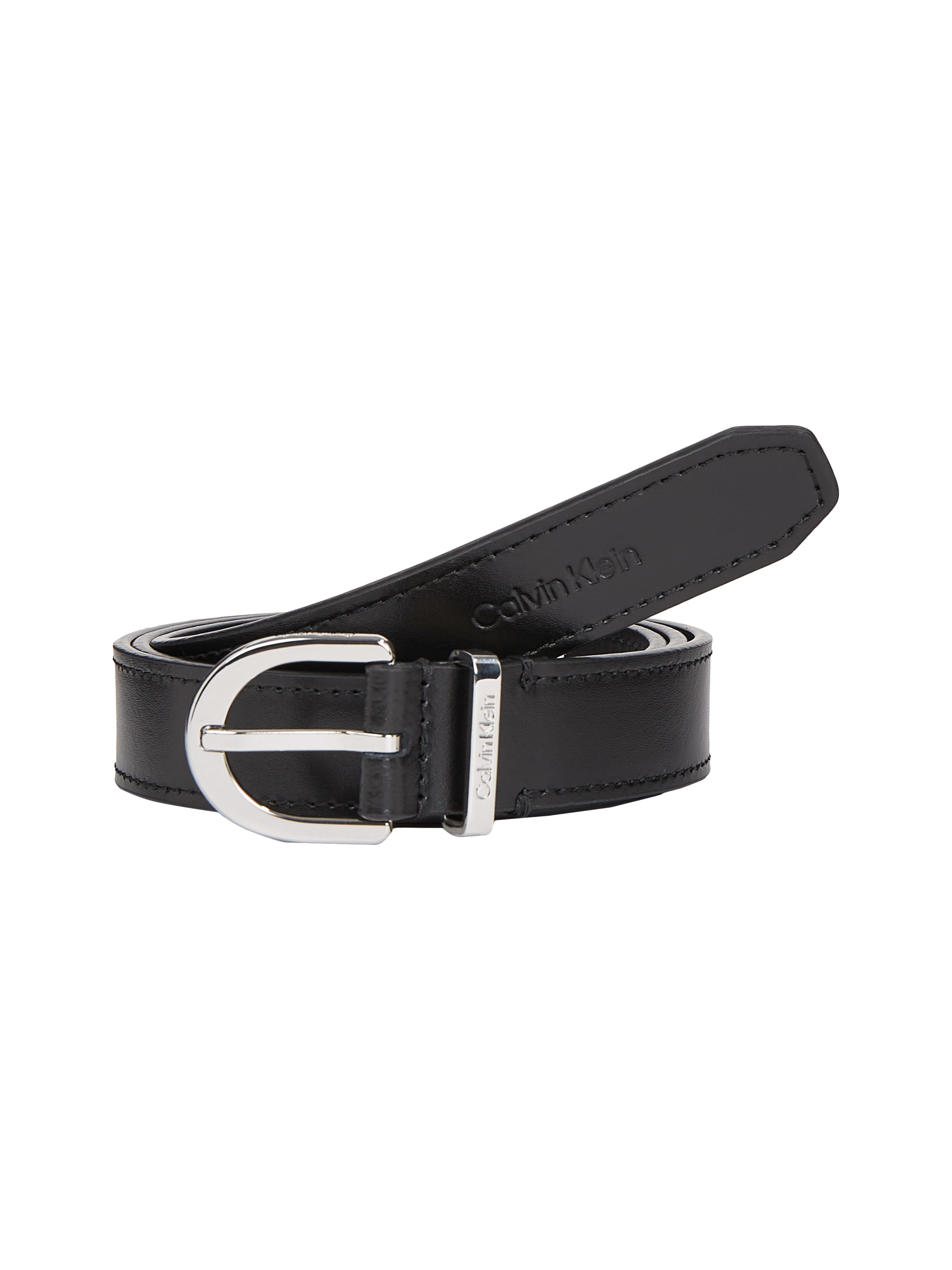 Calvin Klein Ledergürtel "ROUND BUCKLE LOGO LOOP BELT 2.5" günstig online kaufen