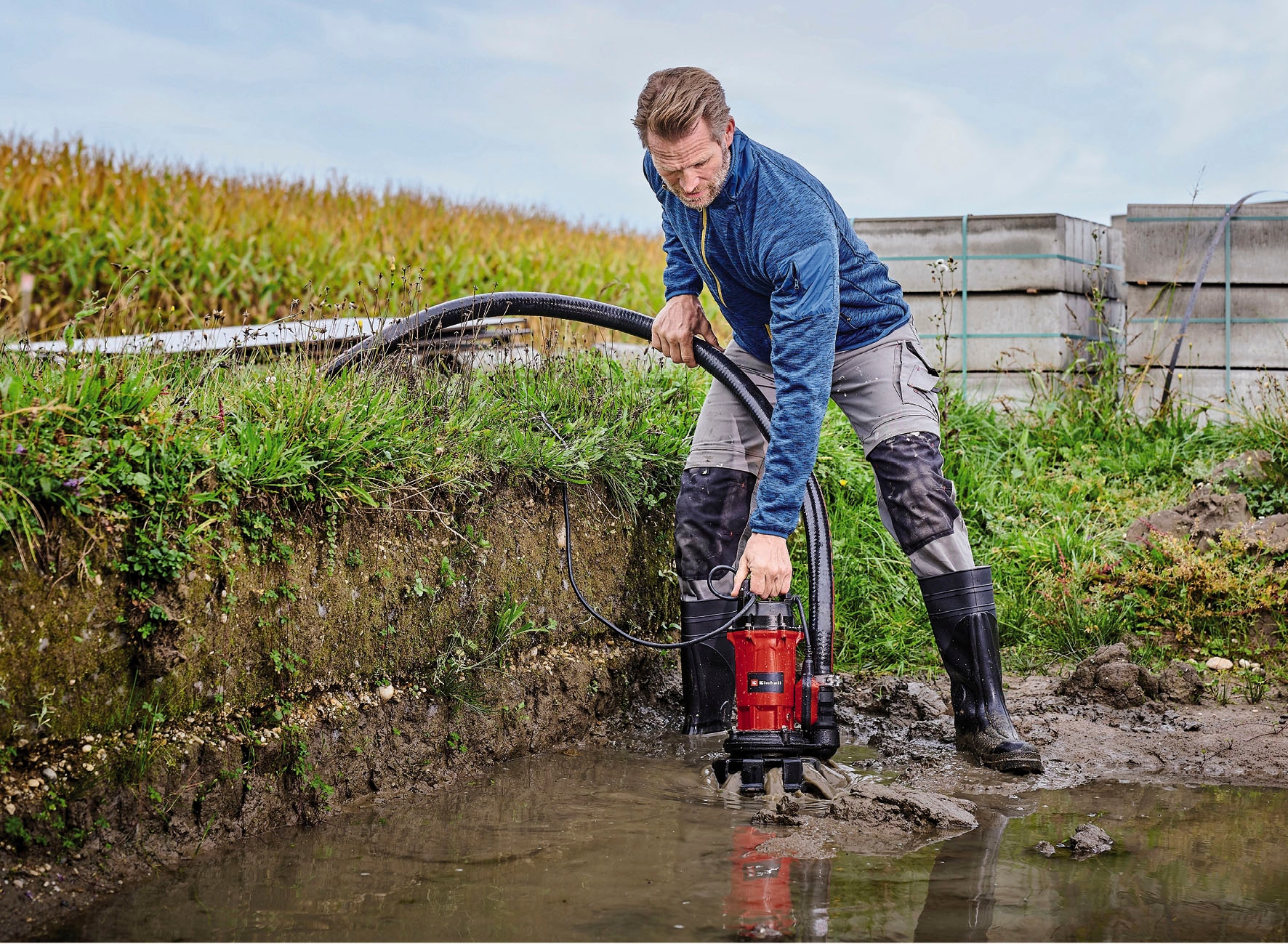 Einhell Schmutzwasserpumpe »GE-DP 900 Cut«, 900 W, 16000 l/h