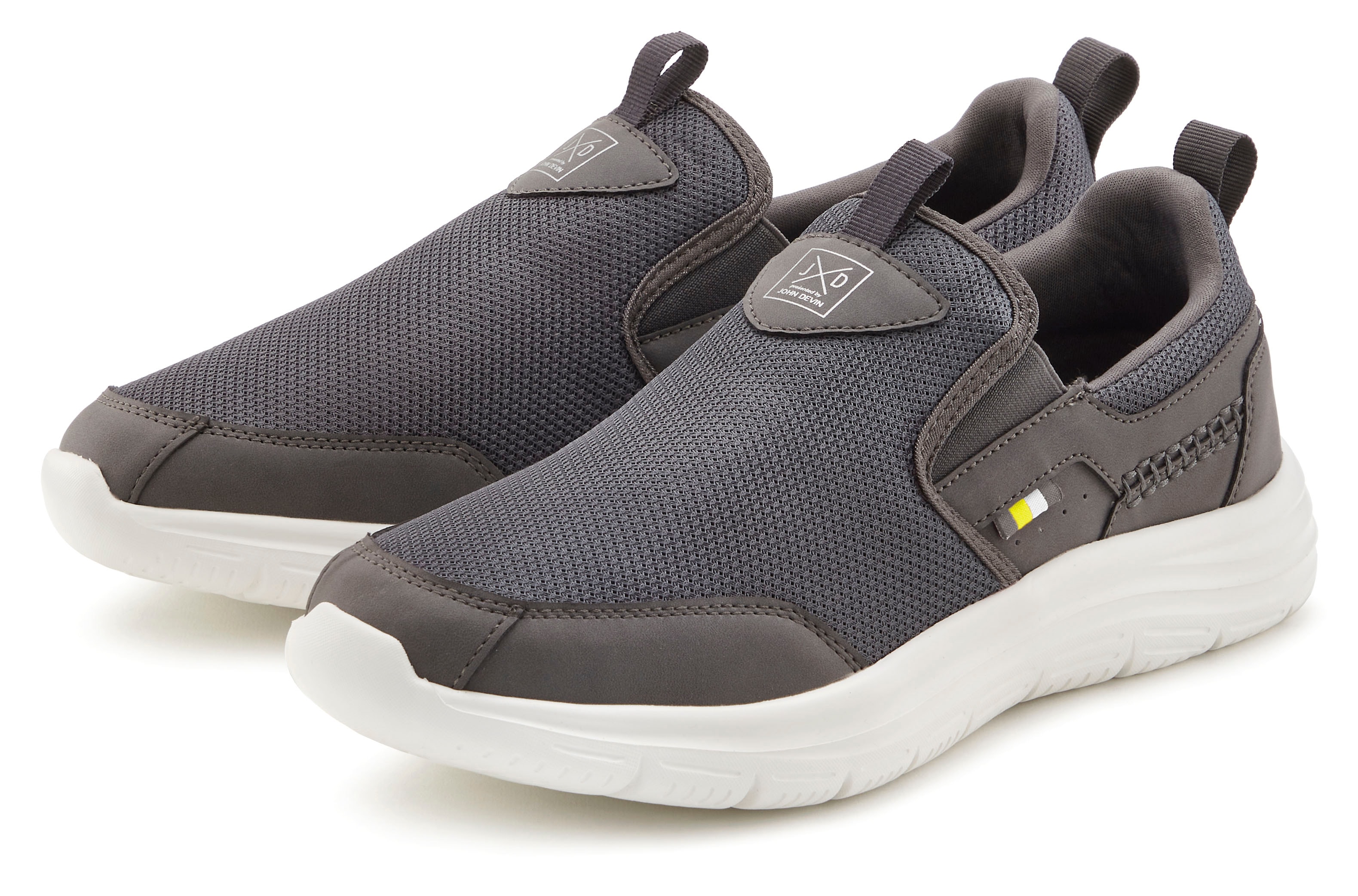 John Devin Sneaker "Freizeitschuh, Halbschuh, Slipper, Turnschuh, Slip-On-Sneaker" zum Reinschlüpfen Unisex VEGAN