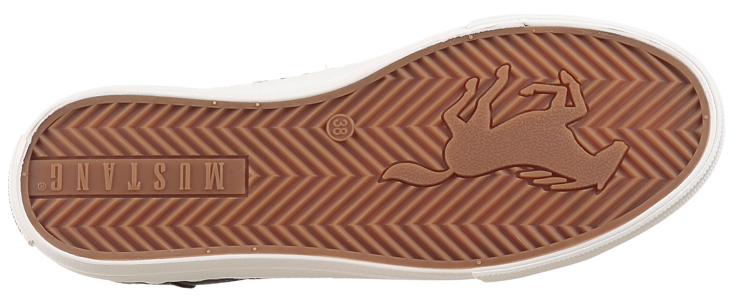 Mustang Shoes Sneaker, Freizeitschuh, Halbschuh, Schnürschuh, mit Gummikappe