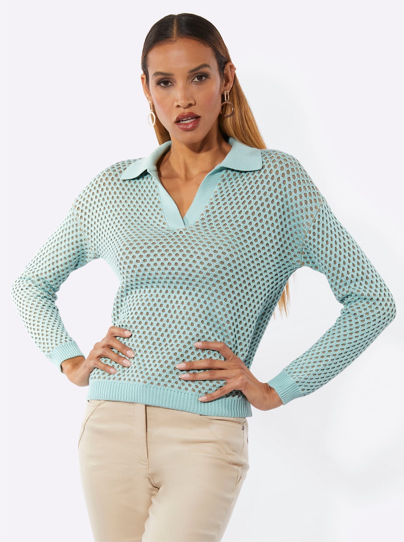 creation L Strickpullover "Ajour-Pullover" günstig online kaufen