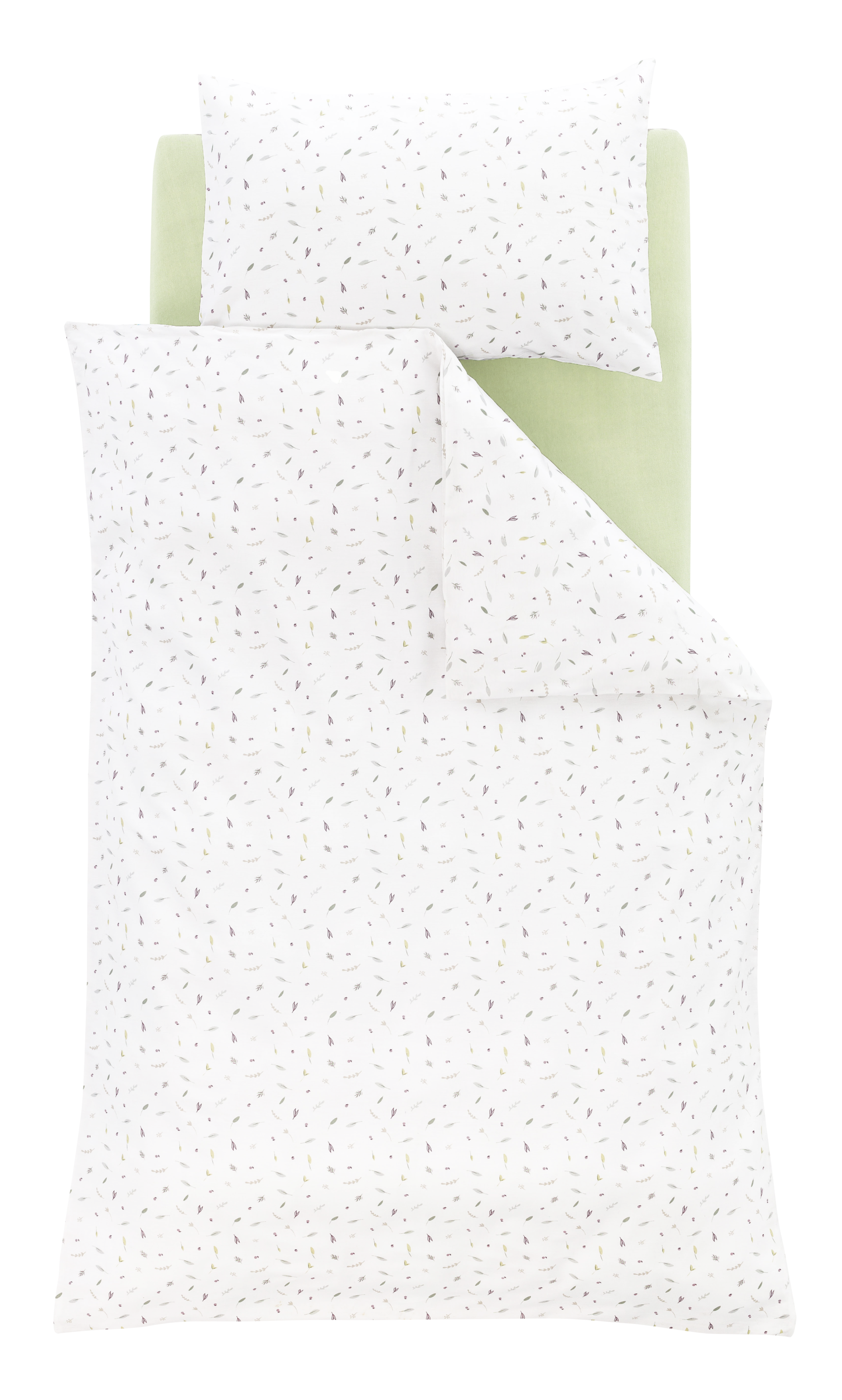 Träumeland Babybettwäsche "Sommergrün" 2 Stk. mit Allover-Print günstig online kaufen
