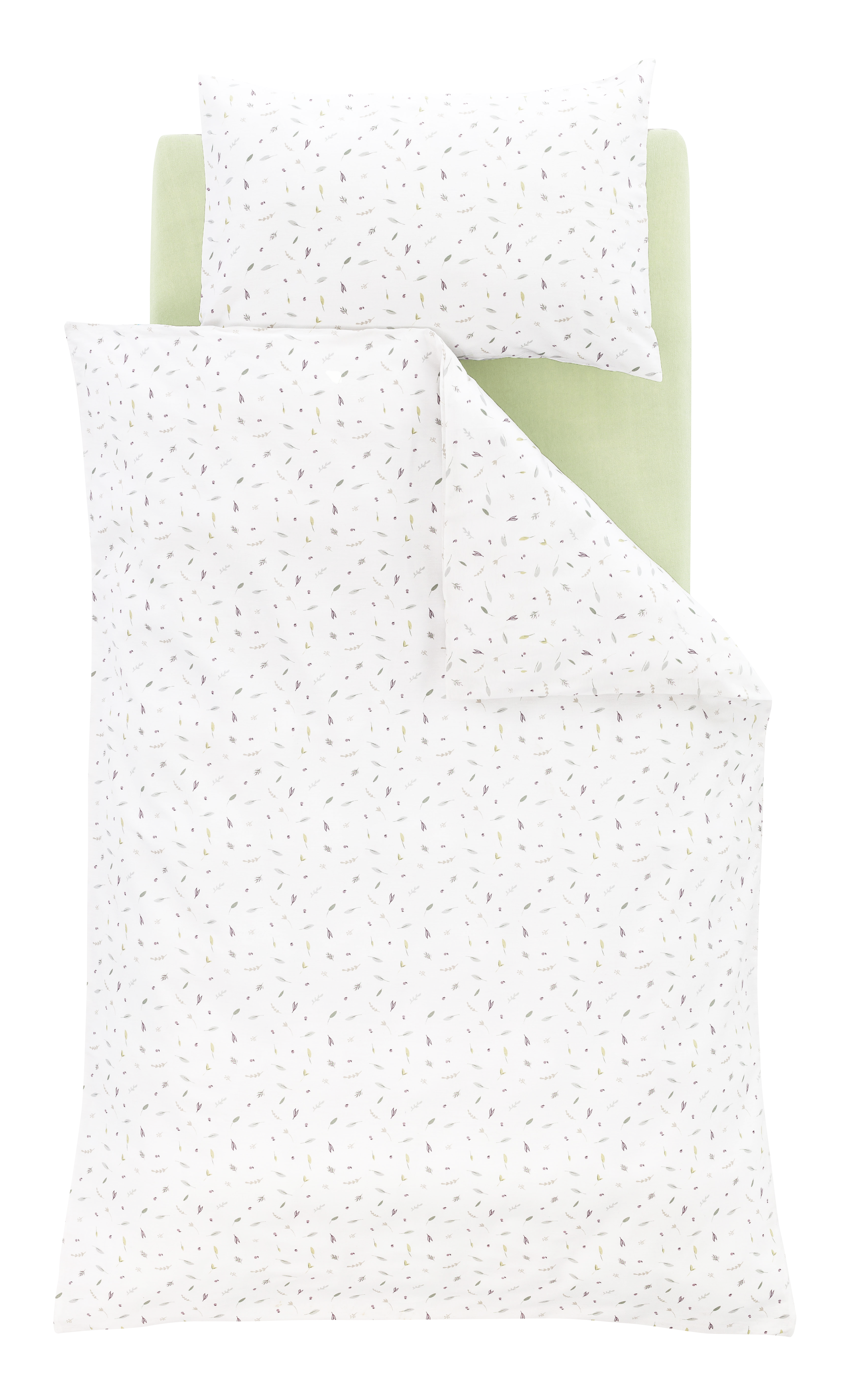 Träumeland Babybettwäsche "Sommergrün" 2 Stk. tlg. mit Allover-Print günstig online kaufen