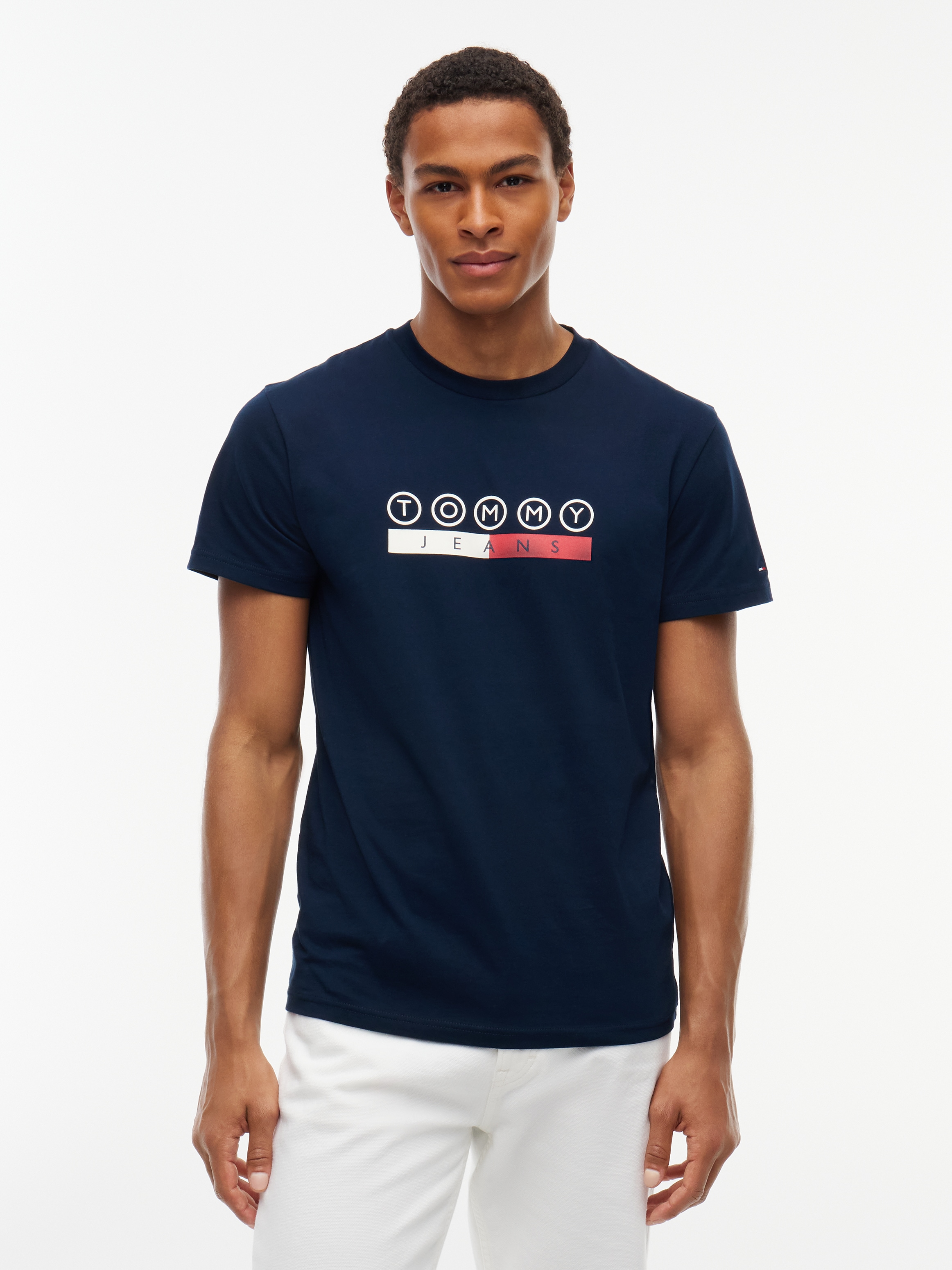 Tommy Jeans T-Shirt "SLIM PLAY TEE" Slim fit mit Markenprint