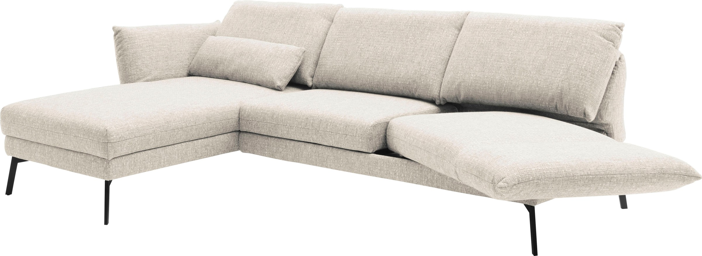 SCHÖNER WOHNEN-Kollektion Ecksofa »Spin L-Form«, Drehsitz-Funktion, USB-Anschluss, Armlehnfunktion, Rückenverstellung