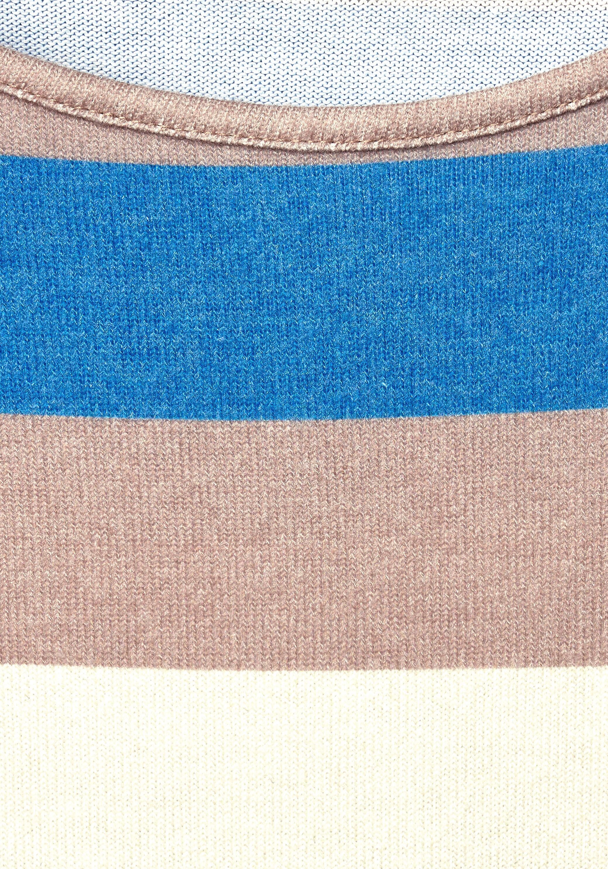 mehrfarbigem 3/4-Arm-Shirt, | STREET in BAUR ONE für Blockstreifen-Design kaufen