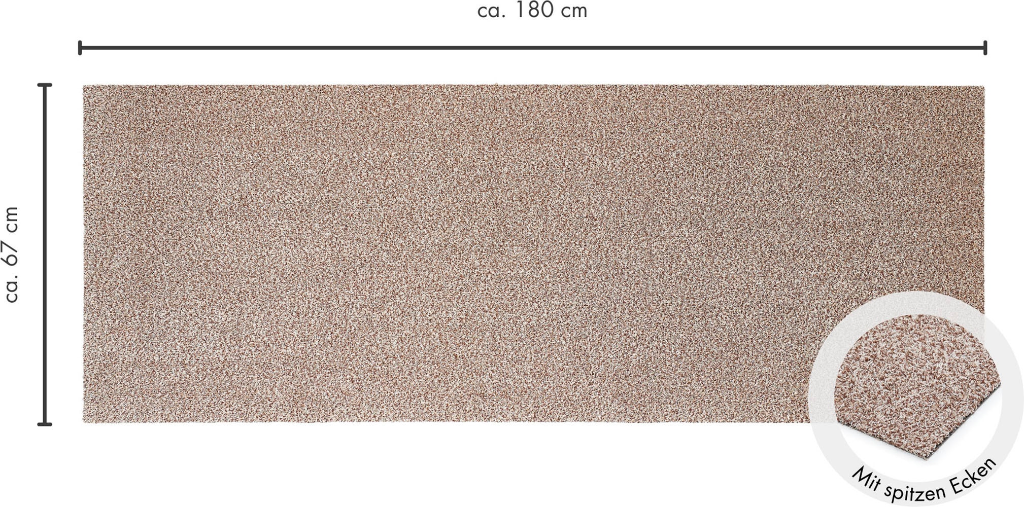 Andiamo Fußmatte »Samson, Made in Netherlands«, rechteckig, 6 mm Höhe, Schmutzfangmatte, waschbar, rutschhemmend, auch als 2er Set erhältlich