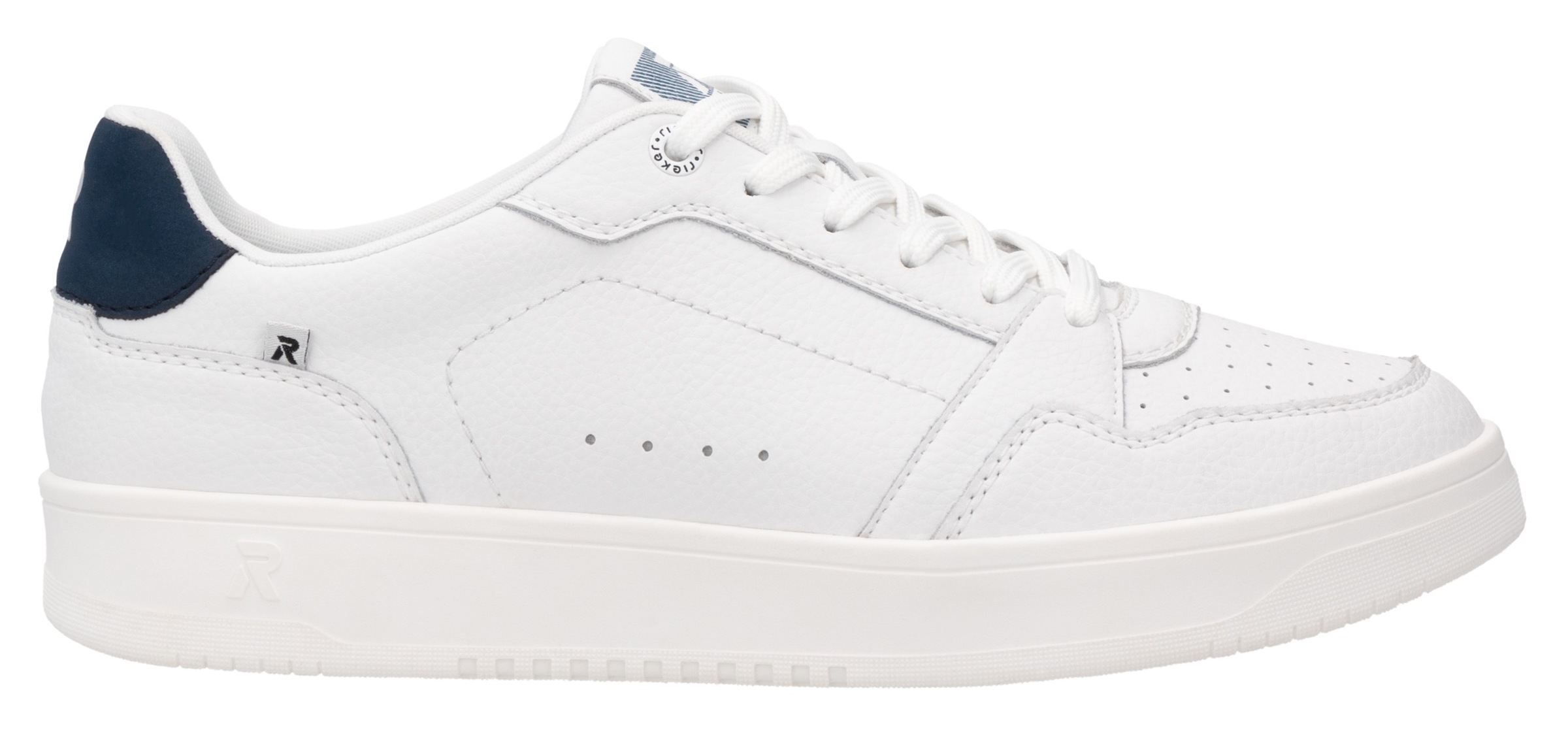RIEKER Sport Sneaker, Schnürschuh, Freizeitsneaker, Halbschuh mit dezenter Perforation