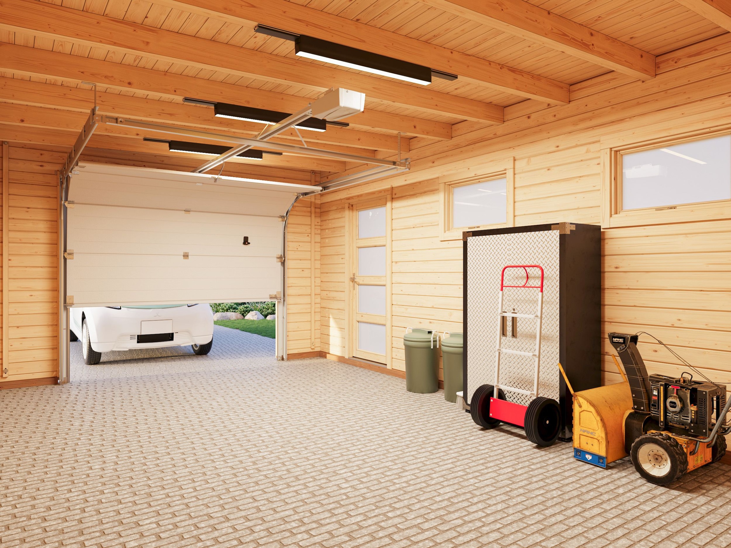 Palmako Garage »Rasmus, mit Sektionaltor« BxTxH: 420x598x253 cm
