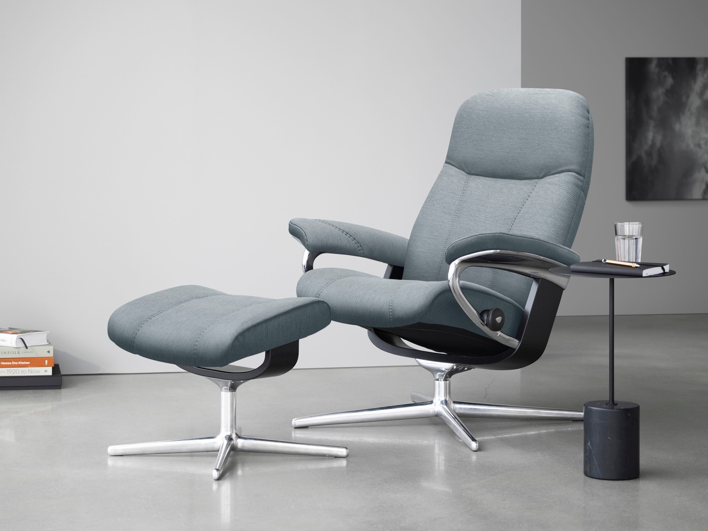 Stressless® Relaxsessel »Consul«, mit Cross Base, Größe S, M & L, Holzakzent Schwarz