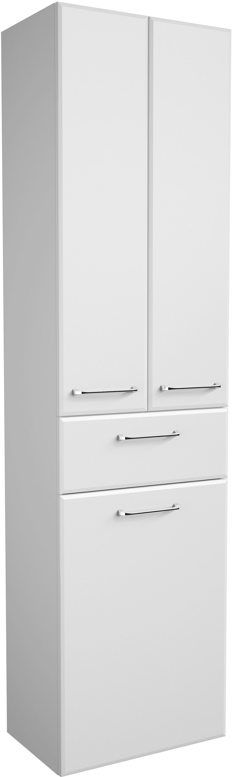 Saphir Badmöbel-Set »Quickset 341 6-teilig, Waschbeckenunterschrank und LED-Spiegelschrank«, (Set, 6 St.), ohne Waschbecken, mit Hochschränke, Unterschrank, Hängeschrank