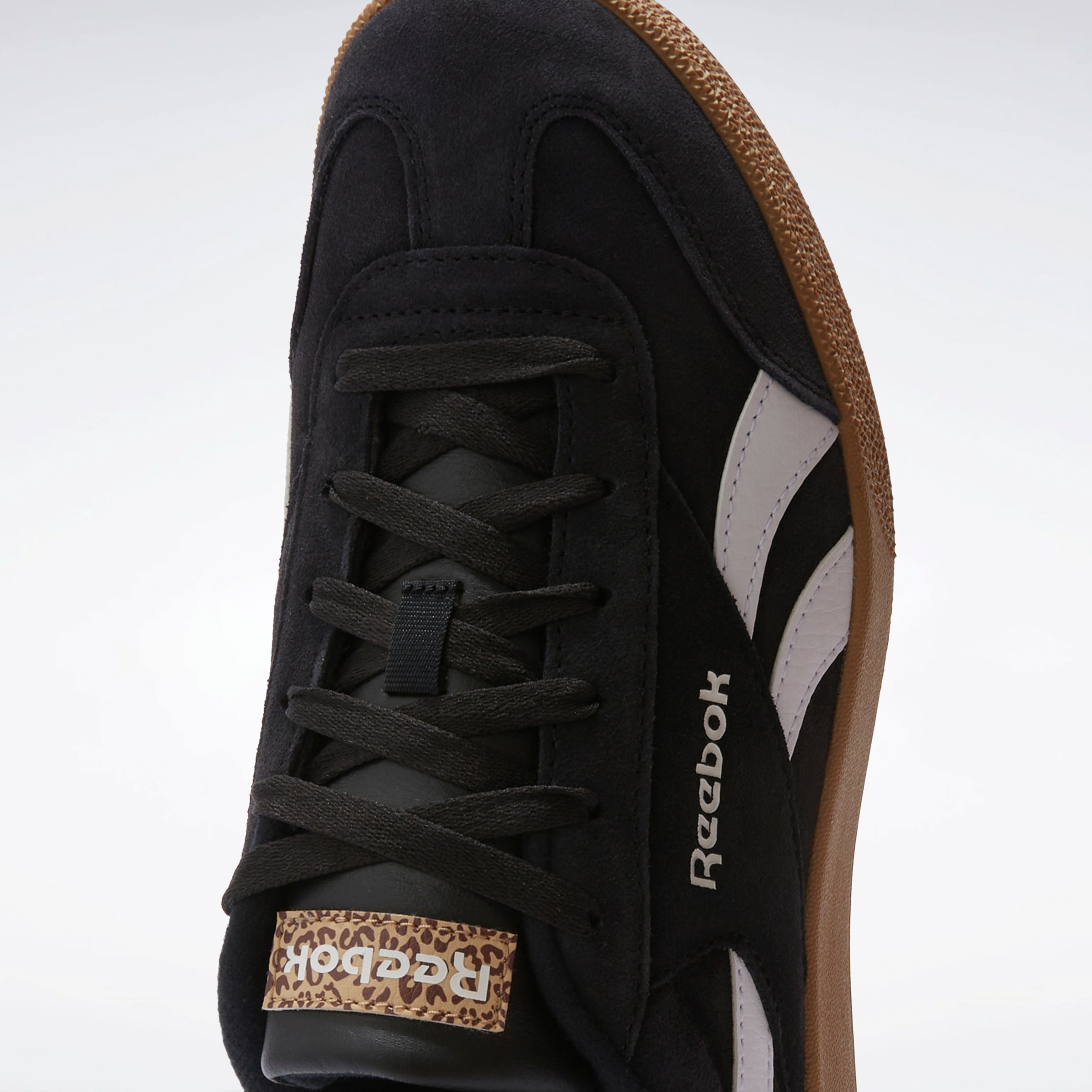 Sneaker REEBOK CLASSIC "REEBOK SMASH EDGE", Damen, Gr. 40, schwarz-weiß (schwarz, weiß, gum), Leder, Synthetik, Schuhe Sneaker 2