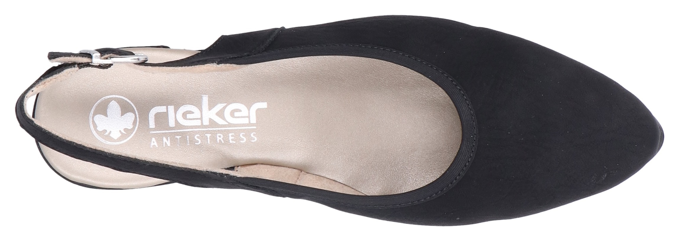 Rieker Slingsandale  Sommerschuh, Festtagsschuh, Blockabsatz, mit Riemchen