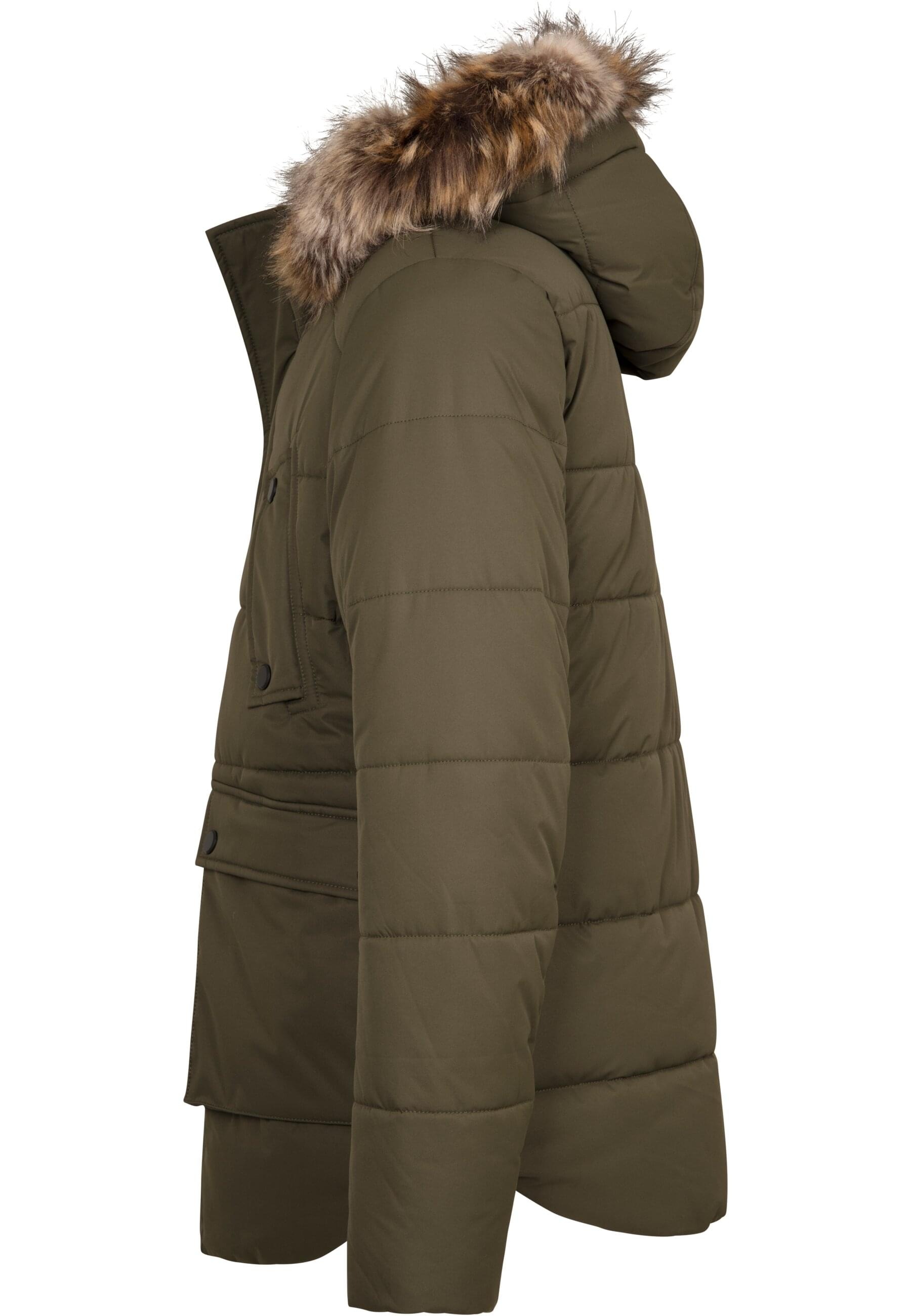 URBAN CLASSICS Winterjacke »Urban Classics Herren Faux Fur Hooded Jacket«, (1 St.), mit Kapuze