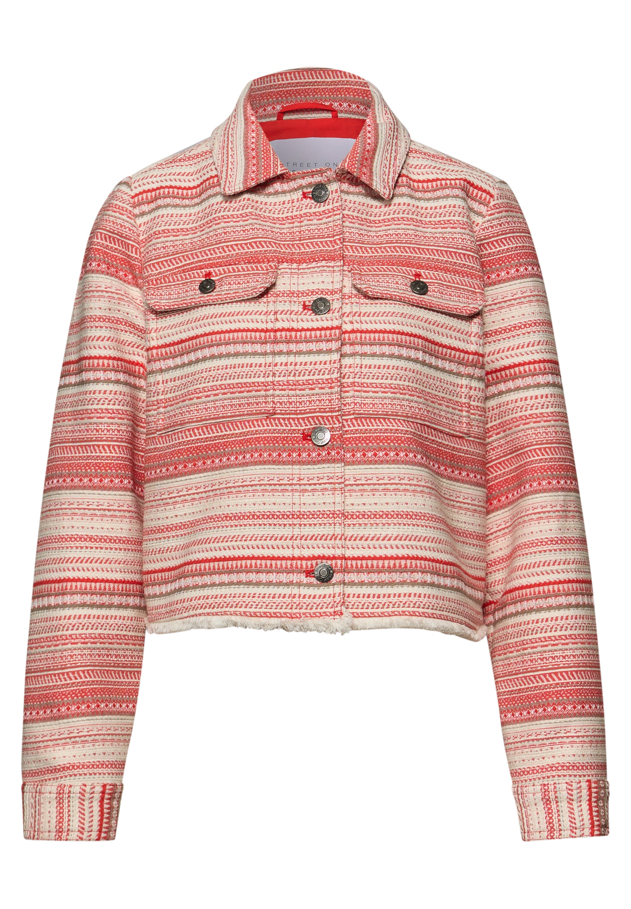 STREET ONE STUDIO Blouson ohne Kapuze mit buntem Streifenmuster