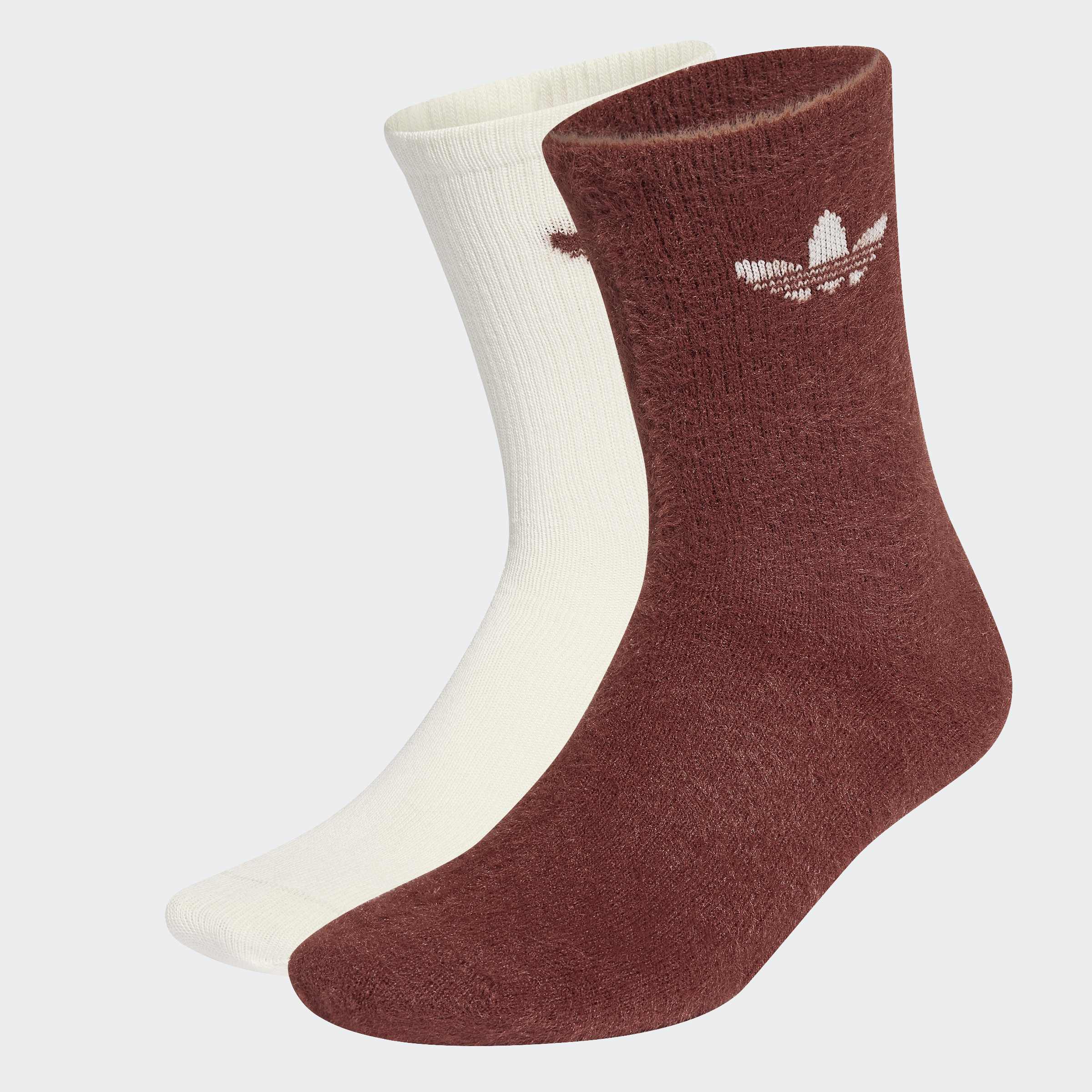 adidas Originals Sportsocken "FLUFFY CREW 2 PAAR" 2 Paar tlg. mit flauschigem Trefoil Logo, flauschiges Garn, Crew-Länge